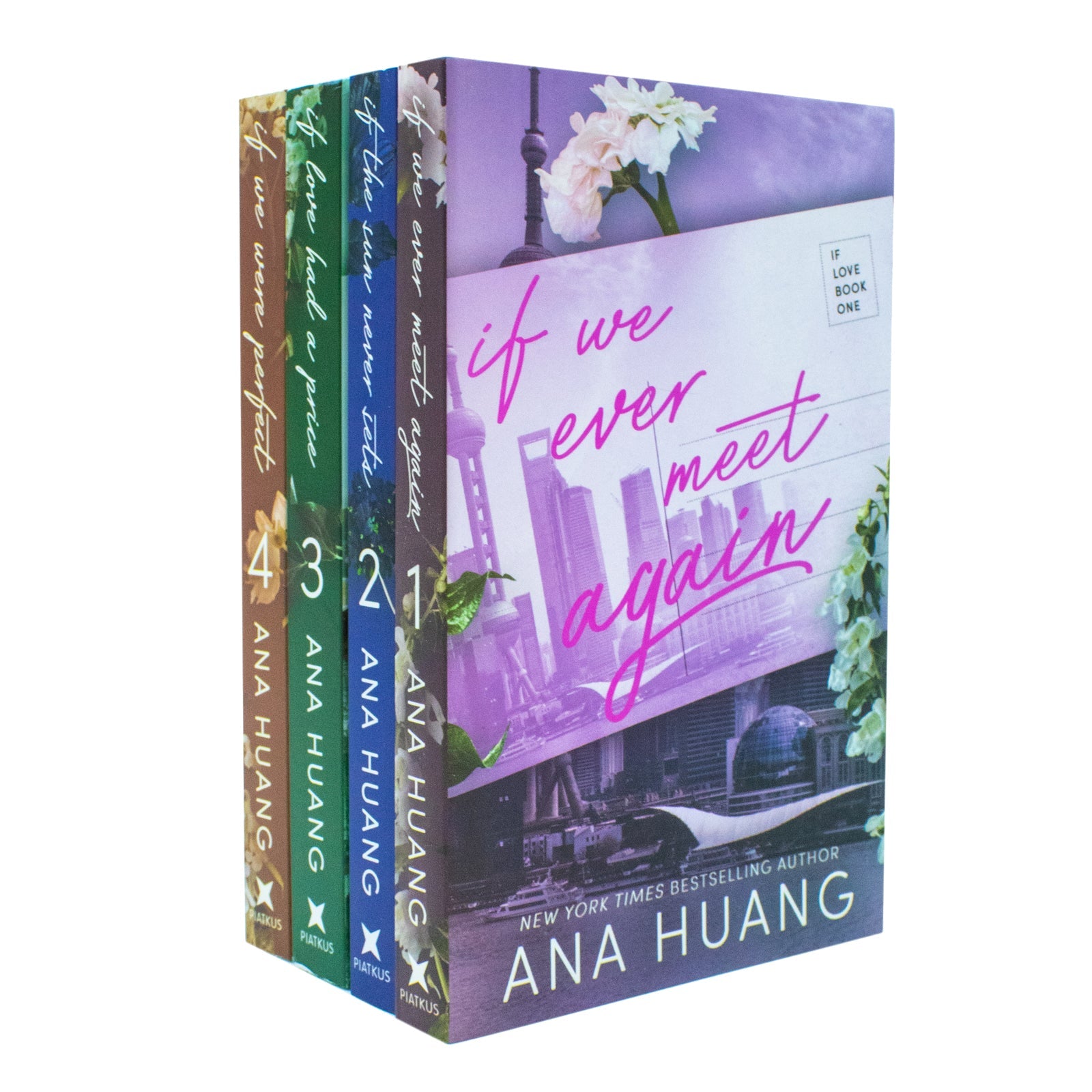 If Love Series by Ana Huang 4 Books Collection Set (If We Ever Meet Again, If the Sun Never Sets, If Love Had A Price, If We Were Perfect)
