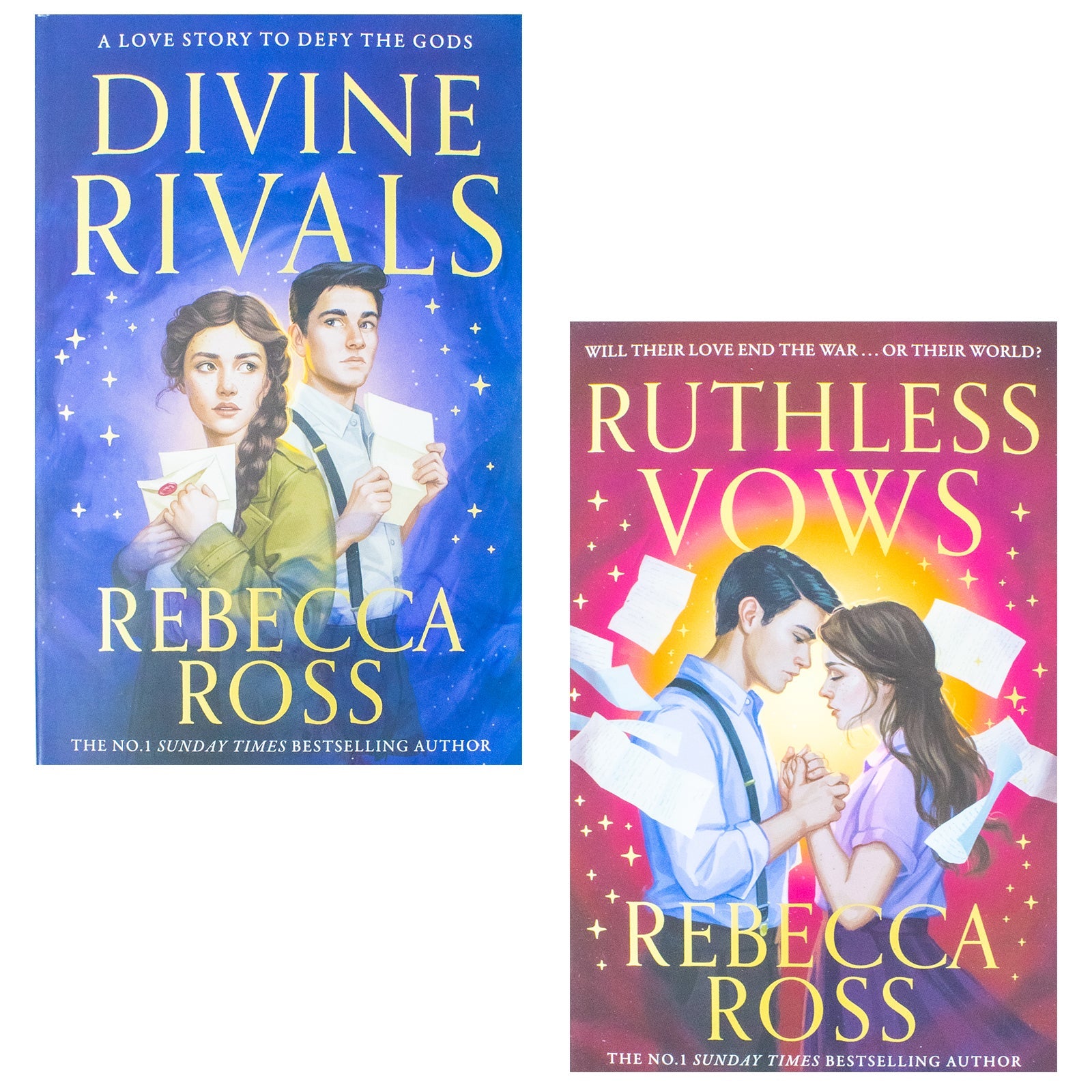 Letters of Enchantment Series By Rebecca Ross 2 Books Collection Set (Divine Rivals and Ruthless Vows)