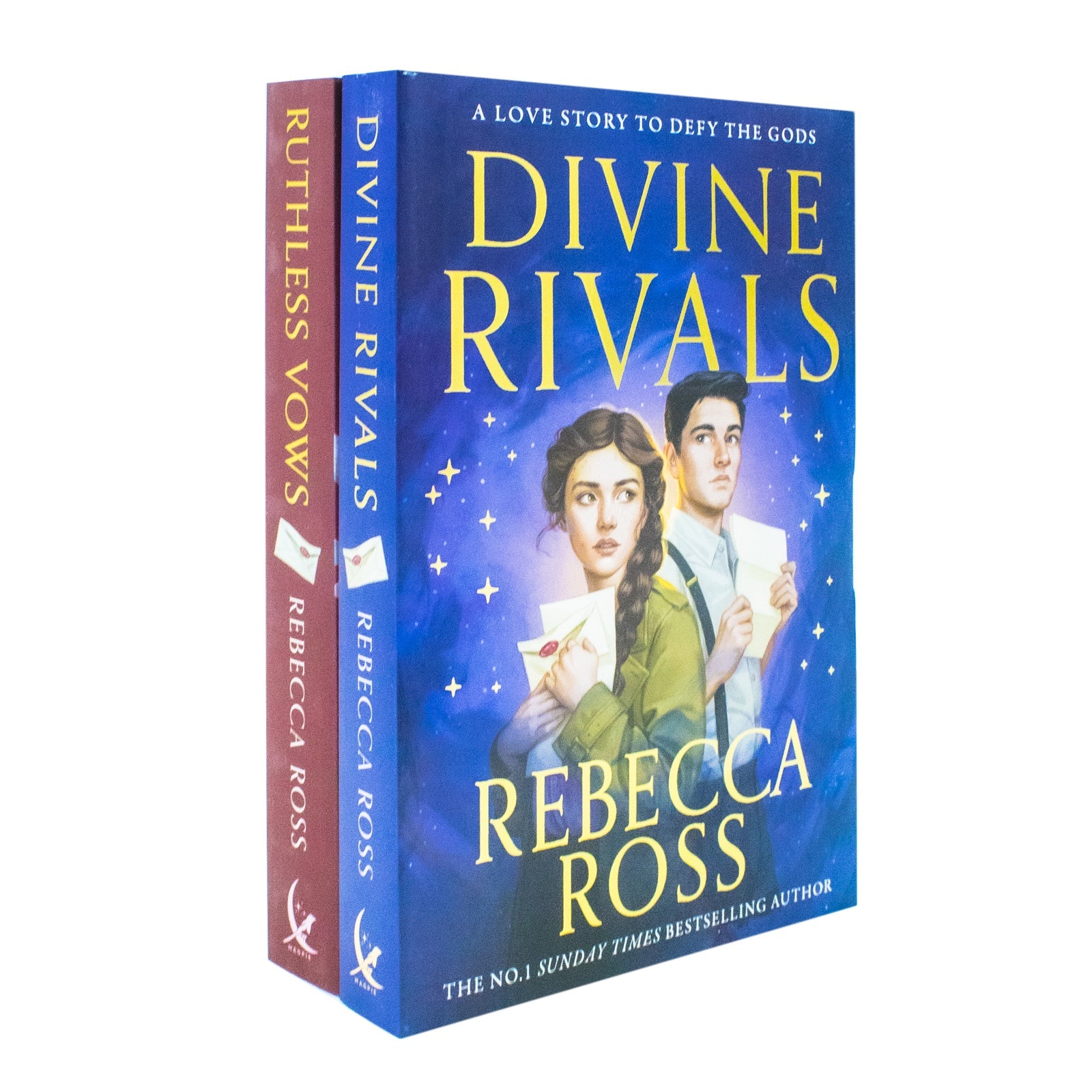 Letters of Enchantment Series By Rebecca Ross 2 Books Collection Set (Divine Rivals and Ruthless Vows)