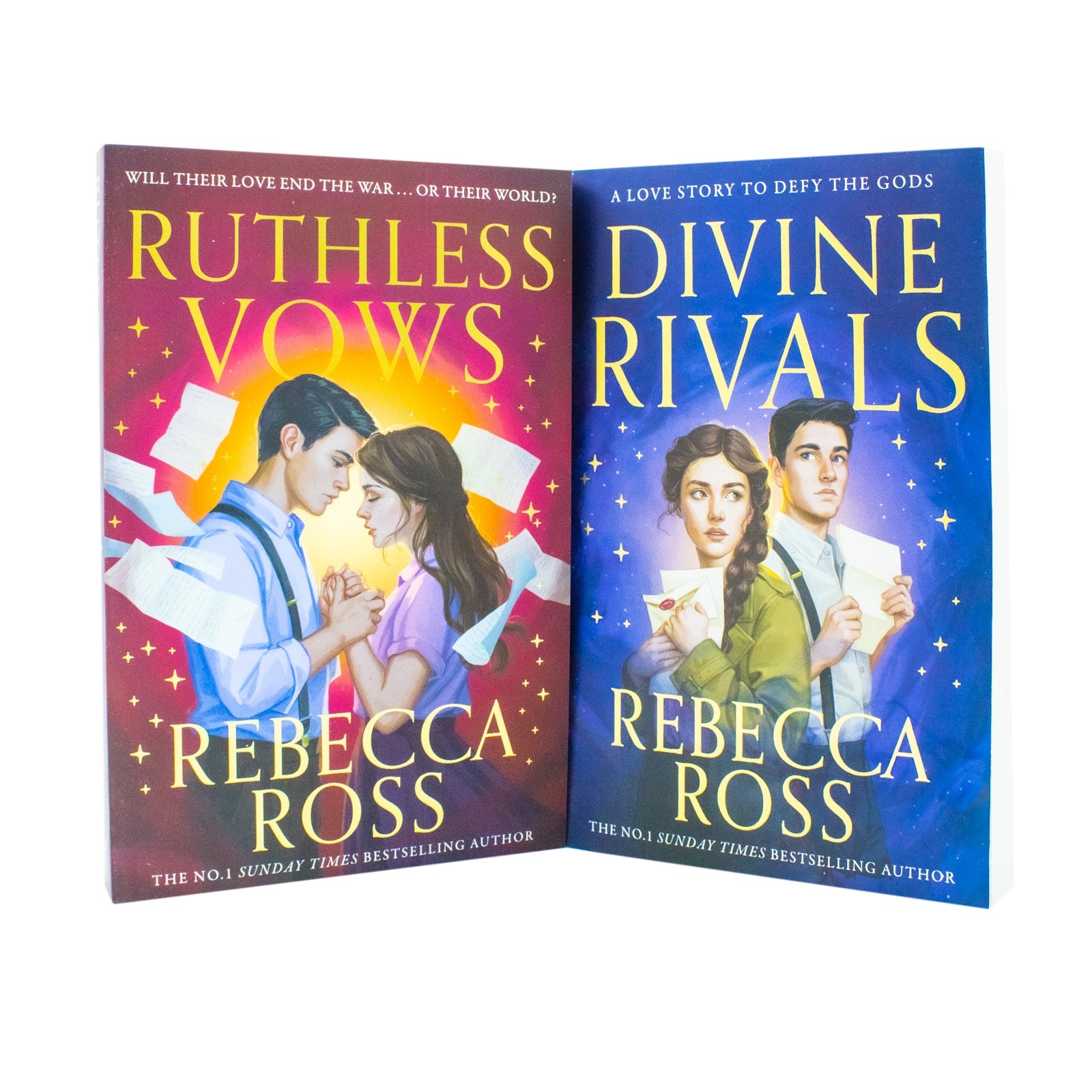 Letters of Enchantment Series By Rebecca Ross 2 Books Collection Set (Divine Rivals and Ruthless Vows)