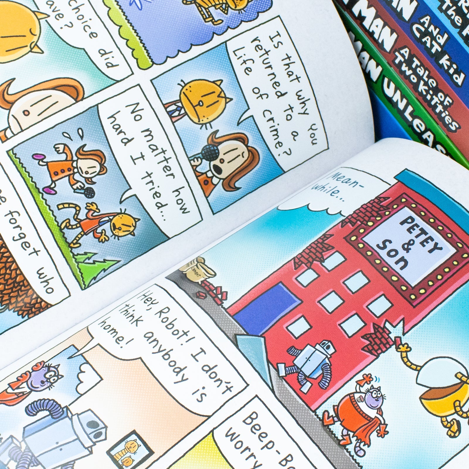 Adventures of Dog Man 10 Book Set Collection by Dav Pilkey Hardback