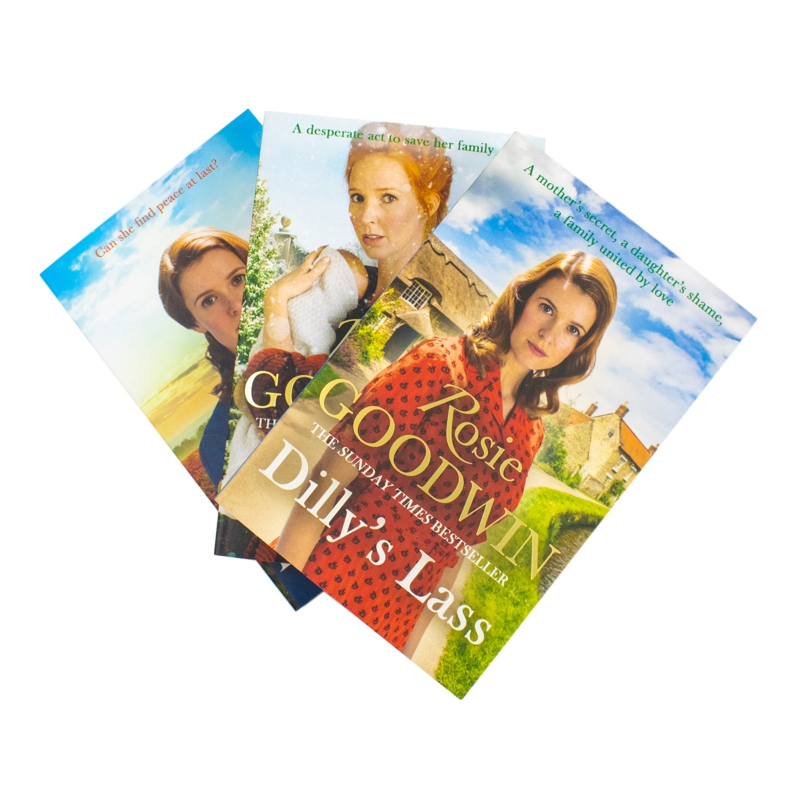 Rosie Goodwin Dilly's Story Series 3 Books Collection Set (Dilly's Sacrifice, Dilly's Lass, Dilly's Hope)