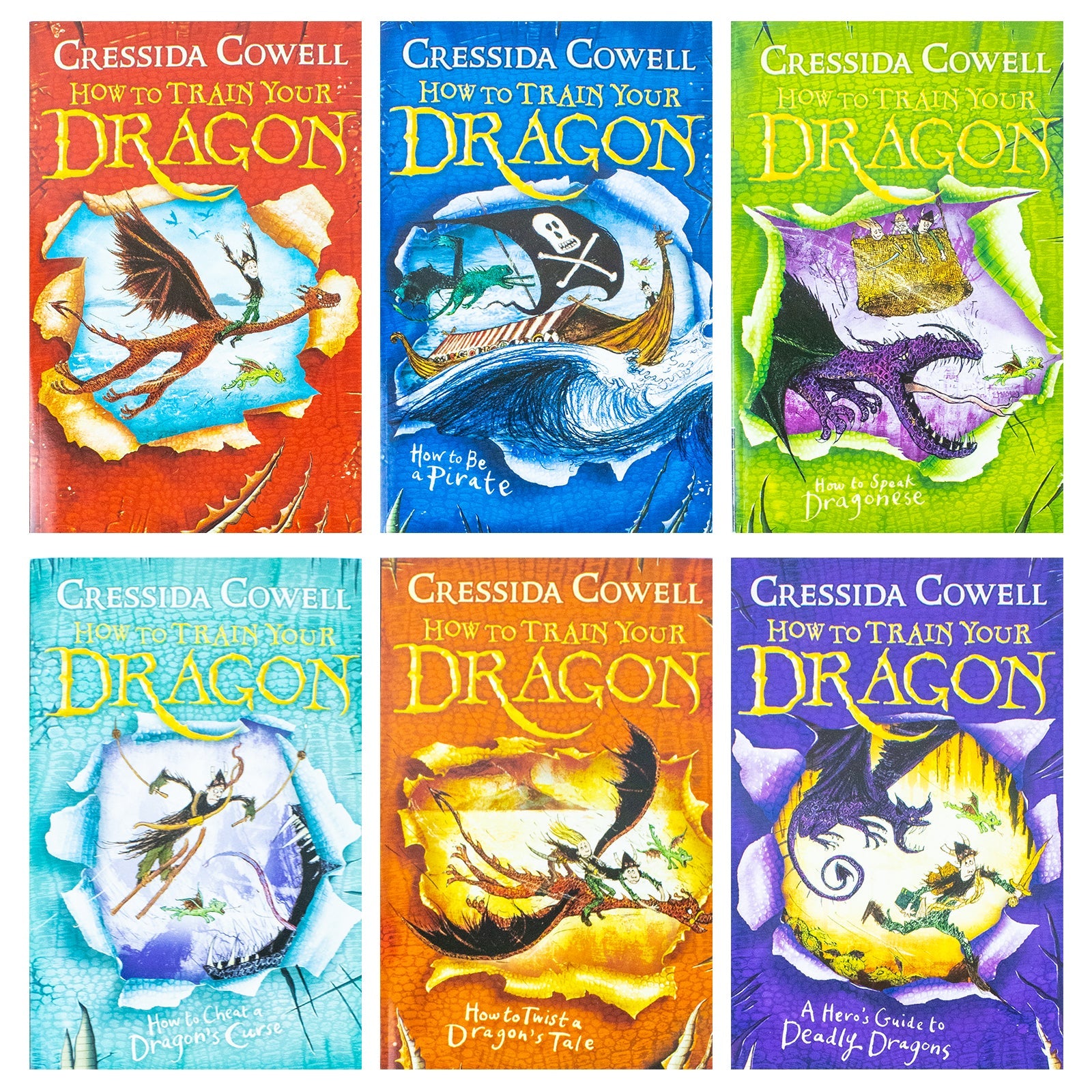 How To Train Your Dragon 6 Books Collection, 1 to 6 by ‎Cressida Cowell
