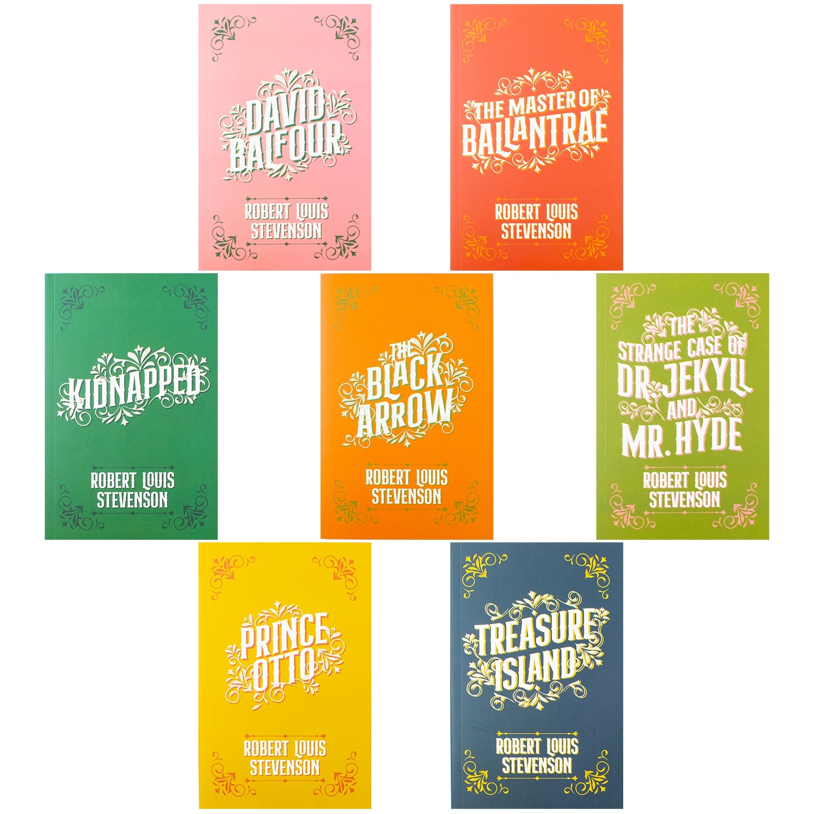 Collected Works of Robert Louis Stevenson – 7 Book Boxed Set | Classic Literature, Adventure, Fiction, Historical Novels, Paperback Collection