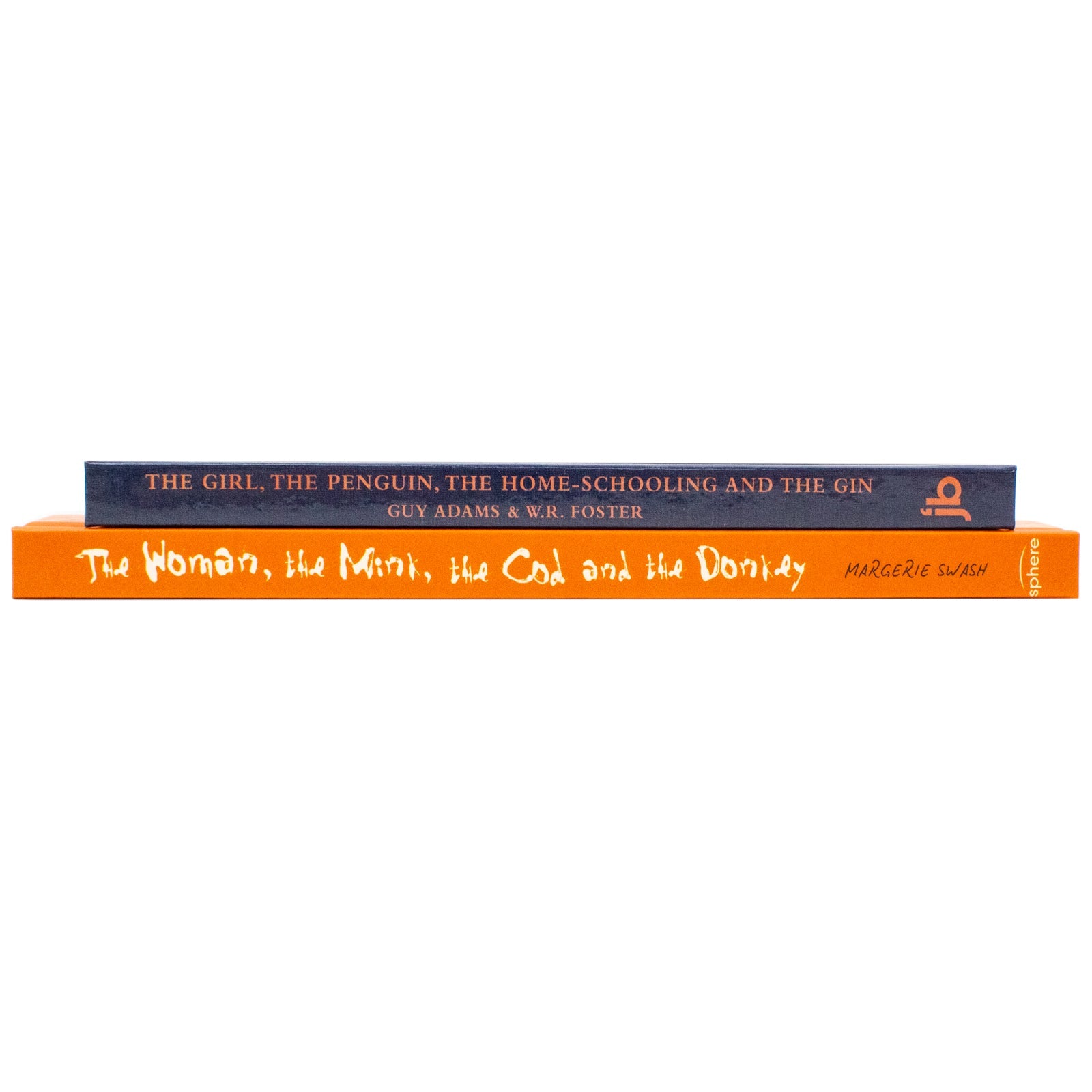The Girl the Penguin the Home-Schooling and the Gin By Guy Adams and The Woman the Mink the Cod and the Donkey By Margerie Swash 2 Books Collection Set