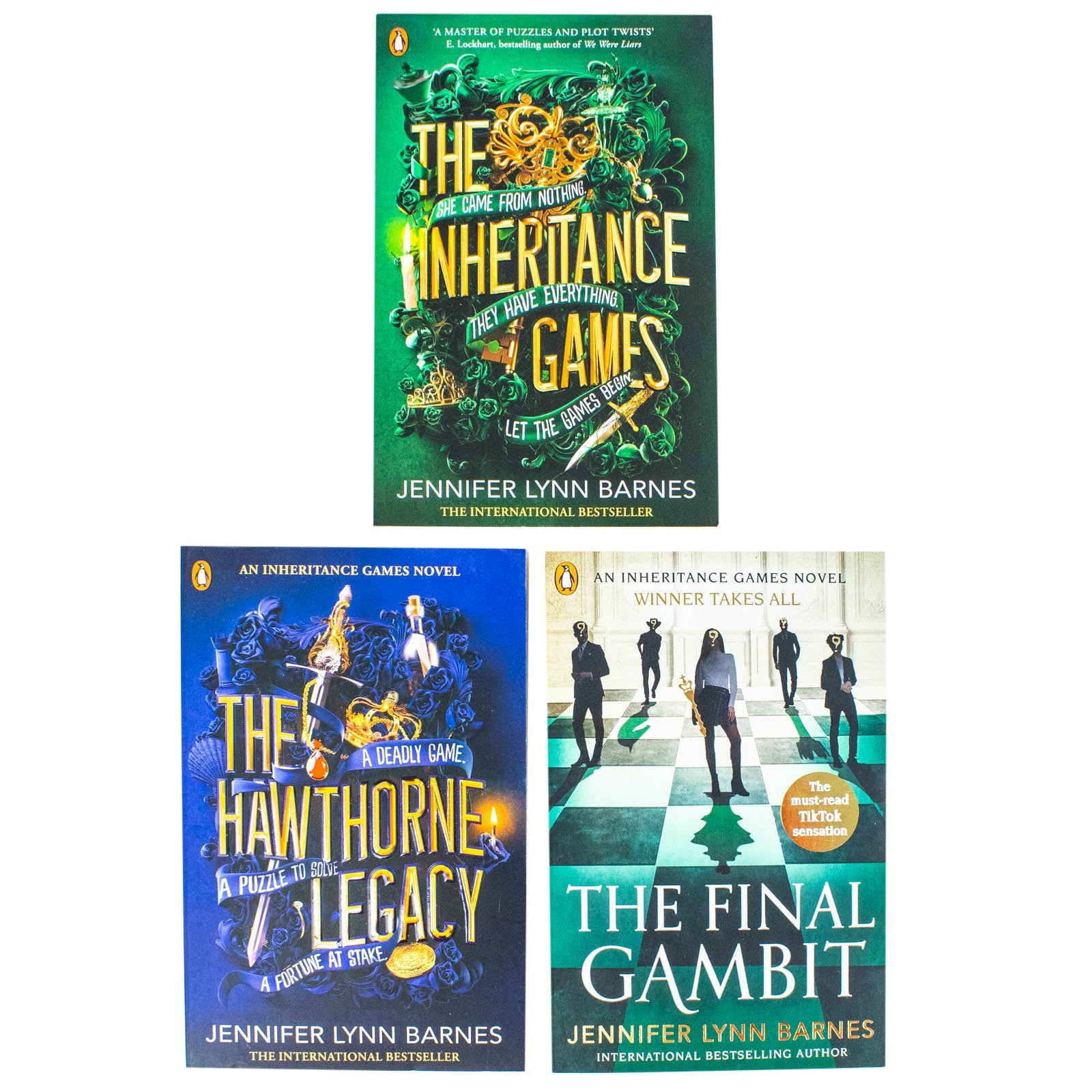 The Inheritance Games Series 3-Book Collection Set by Jennifer Lynn Barnes – Thrilling YA Mystery Adventure with Puzzles & Twists|Perfect for ages 12+