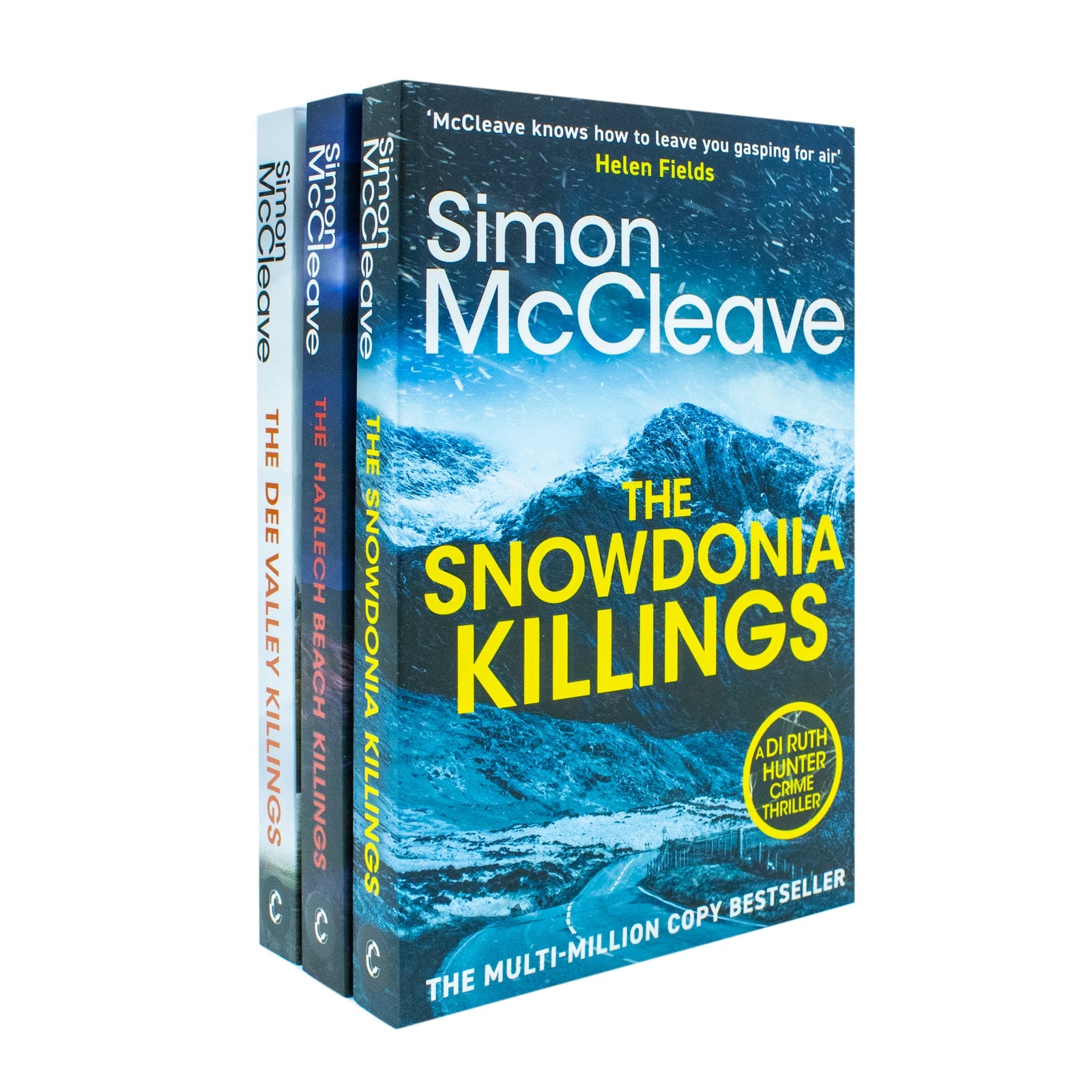 DI Ruth Hunter Series 3 Books Collection Set By Simon McCleave (The Snowdonia Killings, The Harlech Beach Killings and The Dee Valley Killings)