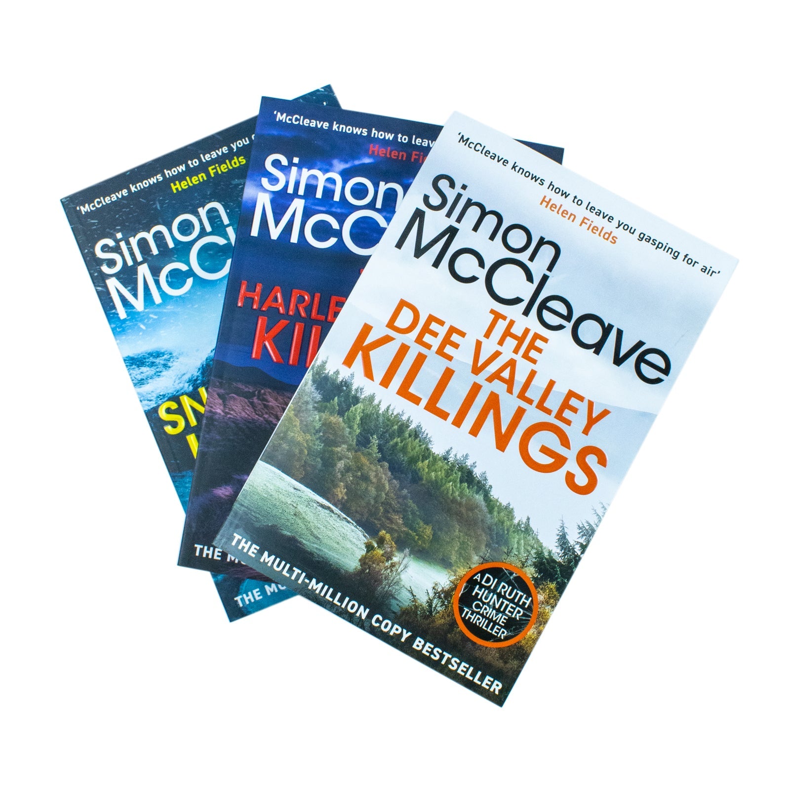 DI Ruth Hunter Series 3 Books Collection Set By Simon McCleave (The Snowdonia Killings, The Harlech Beach Killings and The Dee Valley Killings)