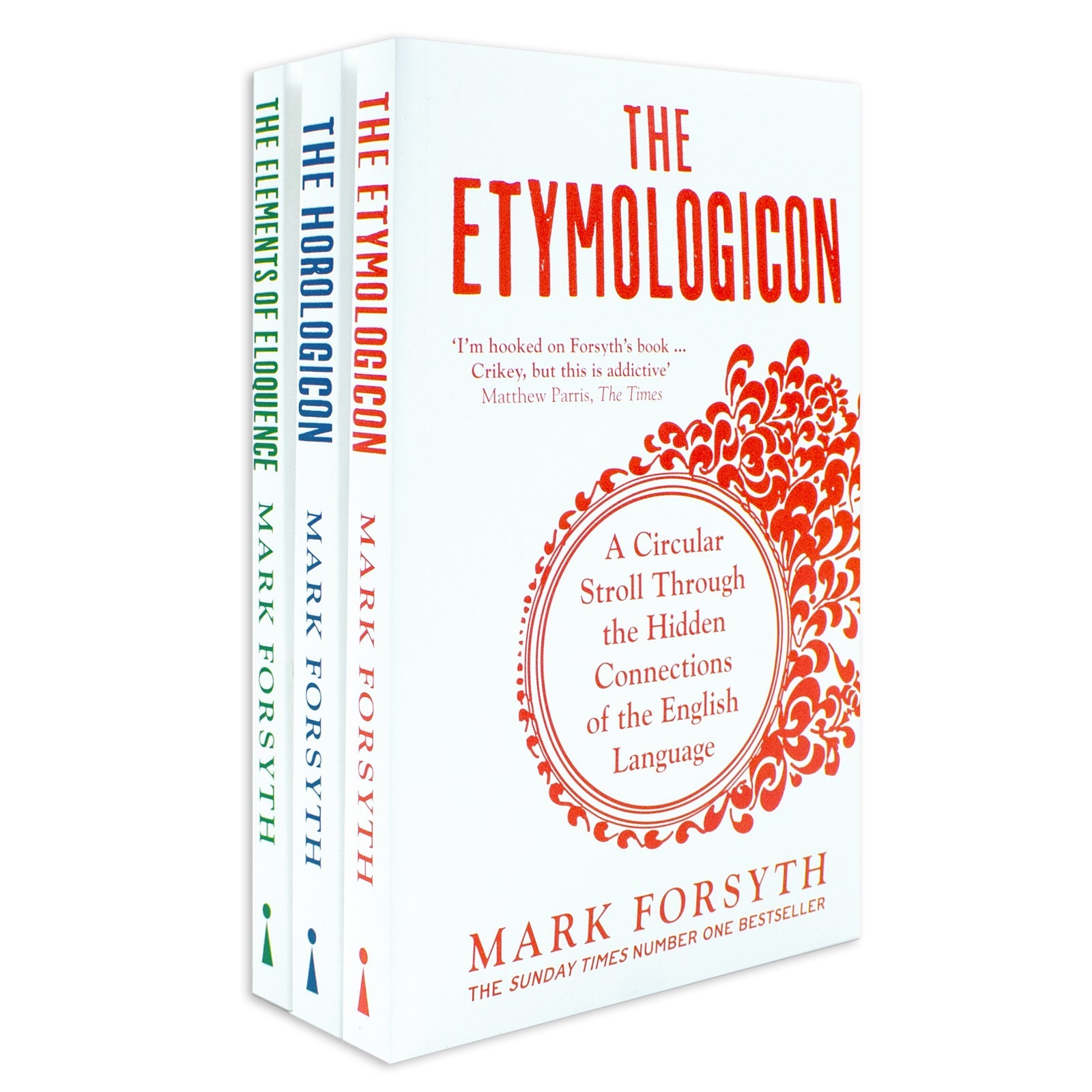 Mark Forsyth 3-Book Collection Set | The Etymologicon, The Elements of Eloquence & Horologicon | Language, Linguistics, Humor & Writing Reference