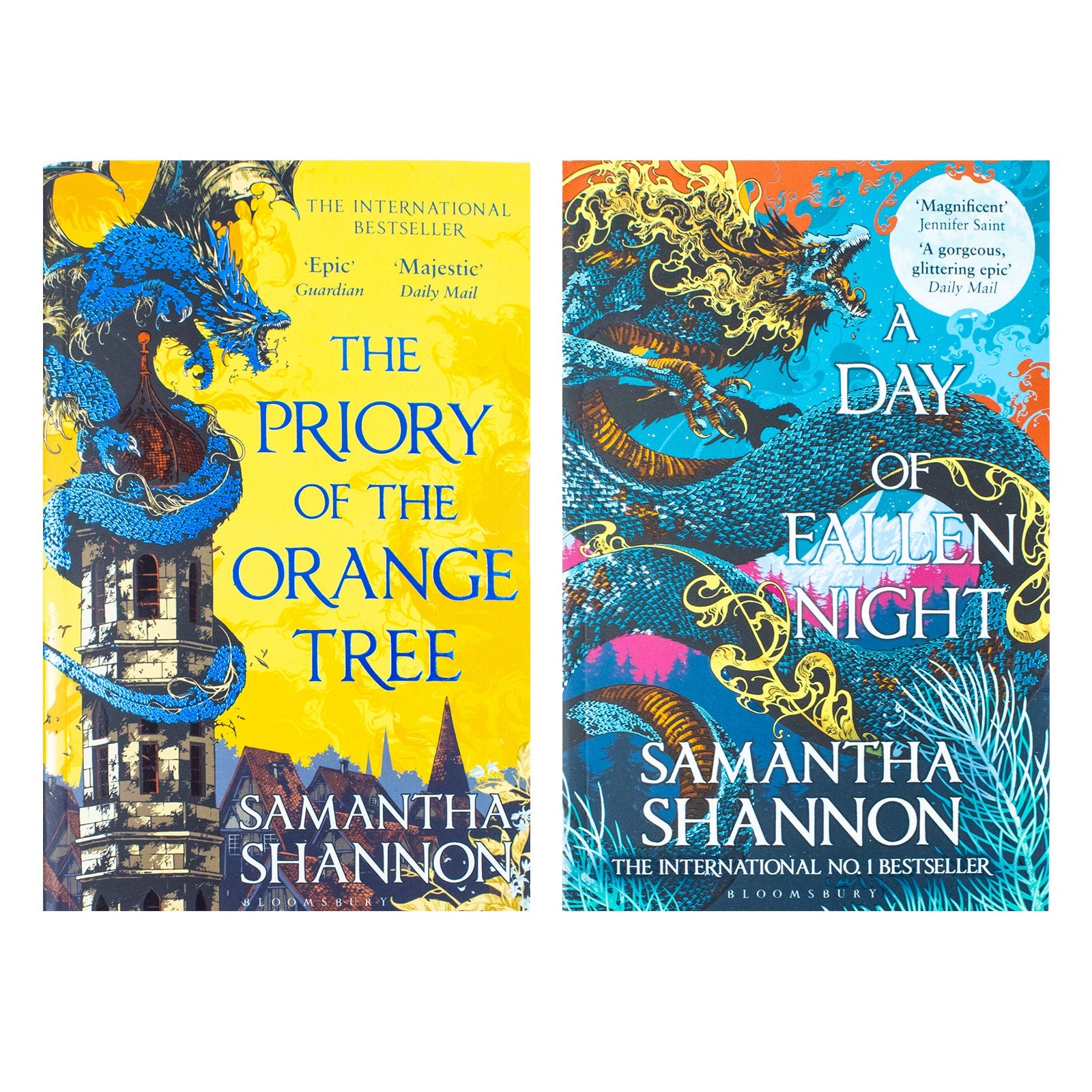 The Roots of Chaos Series 2 Books Collection Set By Samantha Shannon (The Priory of the Orange Tree,  A Day of Fallen Night)