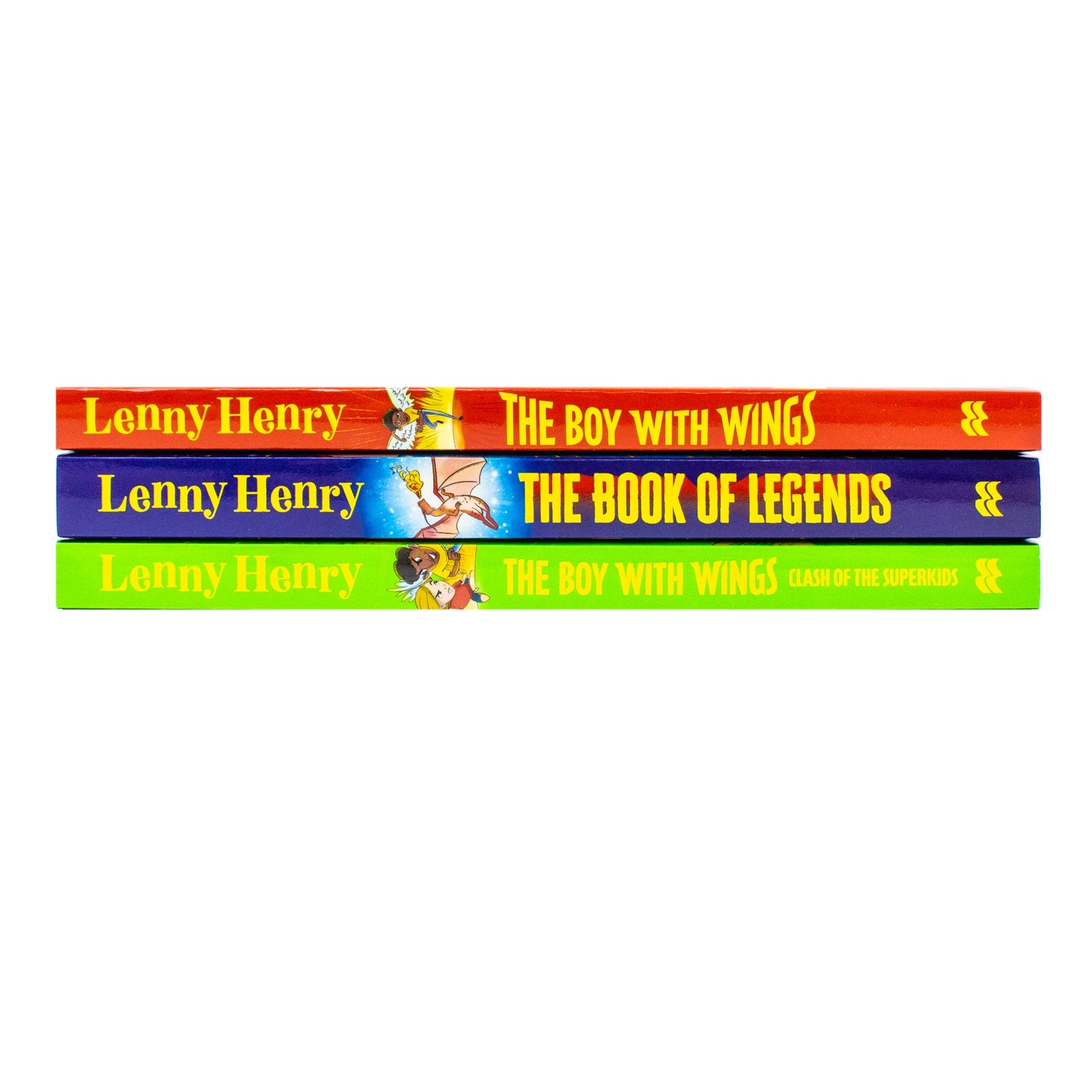 The Boy With Wings Series 3 Books Collection Set By Lenny Henry (The Boy With Wings, The Boy With Wings: Clash of the Superkids & The Book of Legends) Paperback