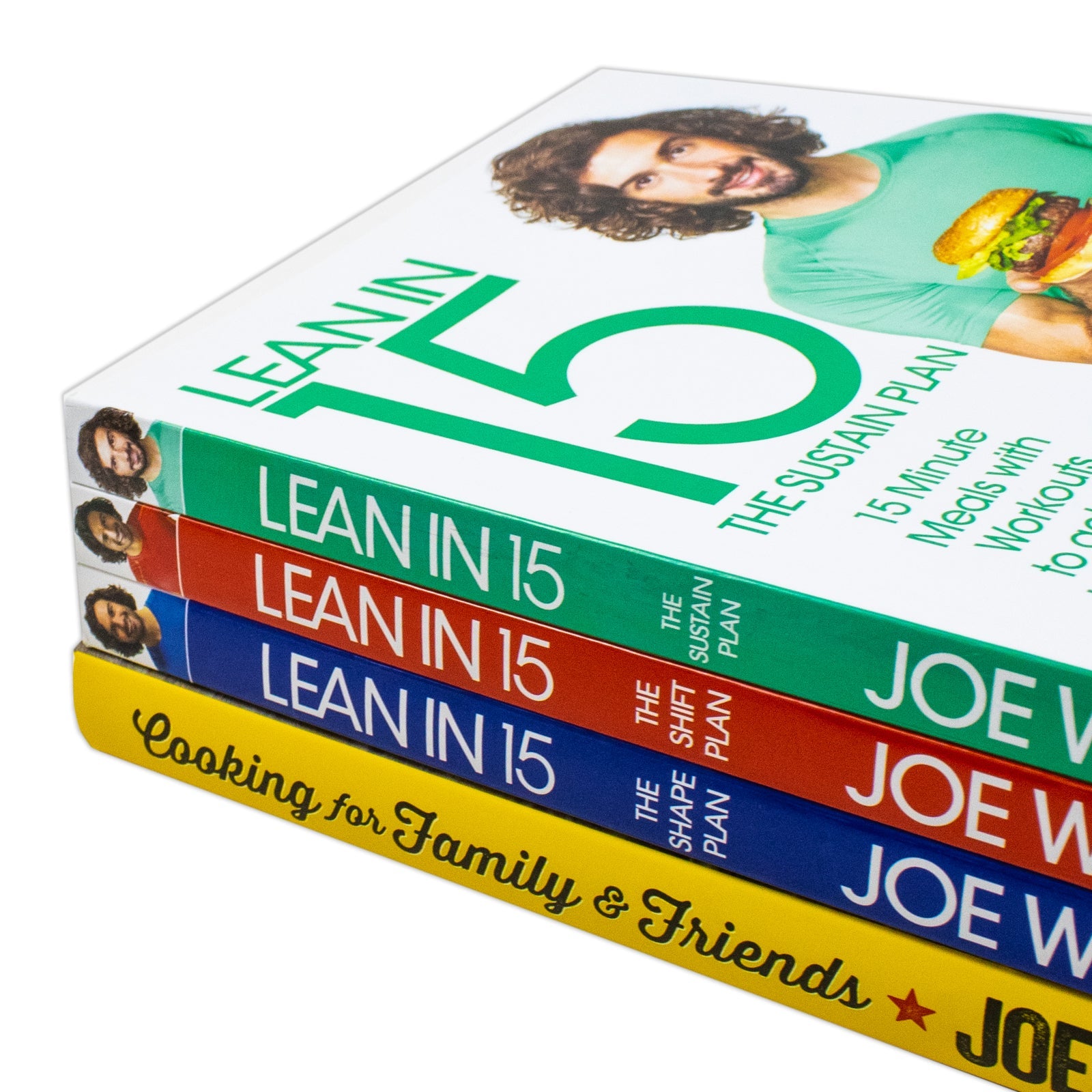 Lean in 15 Joe Wicks Book Set: 4 Cooking Collection with 15-Minute Meals, Fitness, Recipes, Weight Loss & Healthy Lifestyle Plans