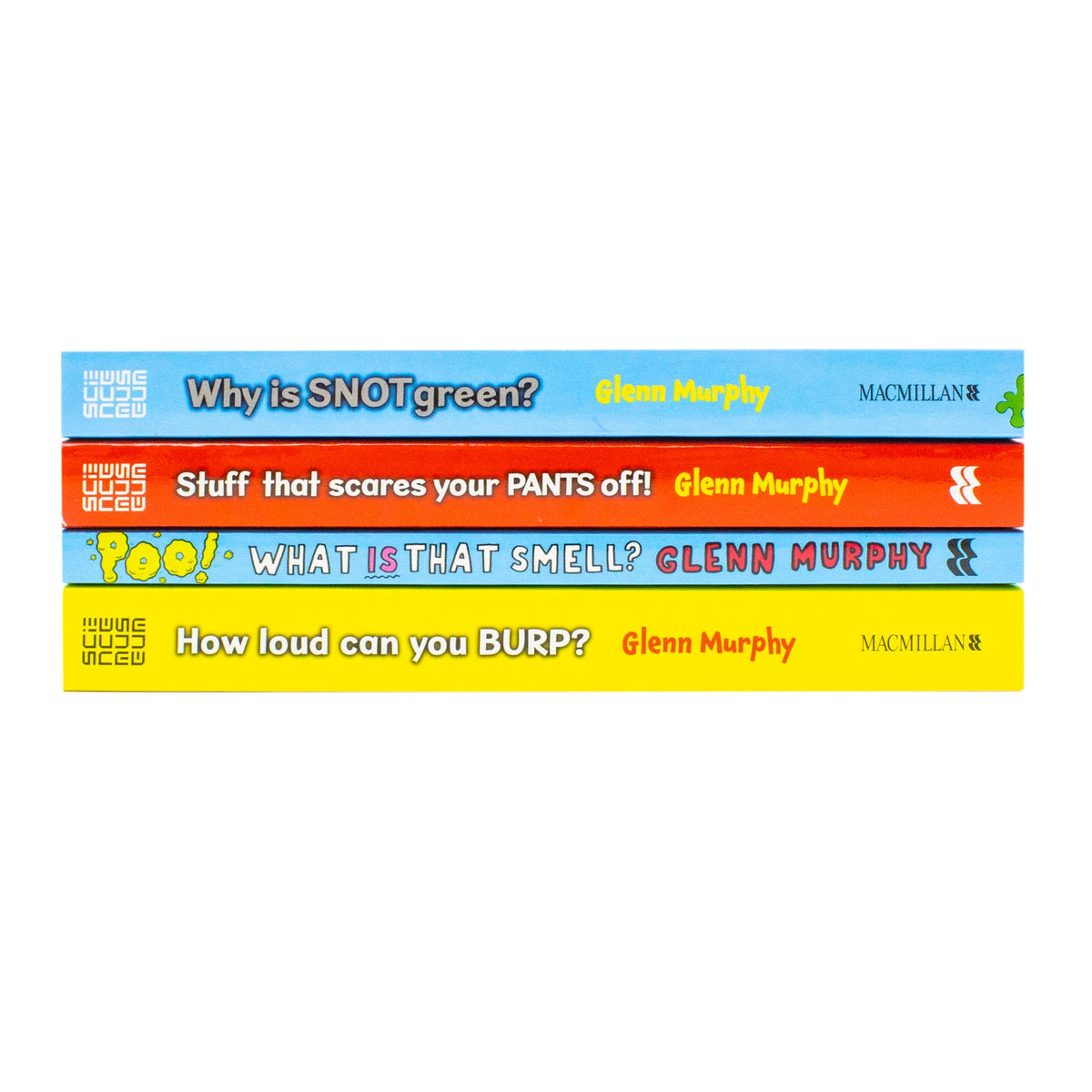 Glenn Murphy Collection 4 Books Set (Why is Snot Green?, Stuff That Scares Your Pants Off!, How Loud Can You Burp?, Poo! What IS That Smell?) Paperback
