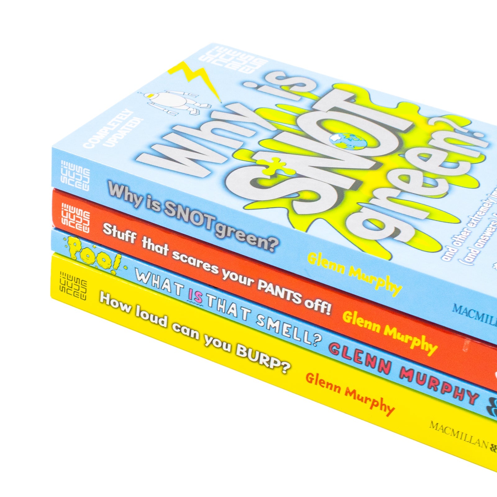 Glenn Murphy Collection 4 Books Set (Why is Snot Green?, Stuff That Scares Your Pants Off!, How Loud Can You Burp?, Poo! What IS That Smell?) Paperback
