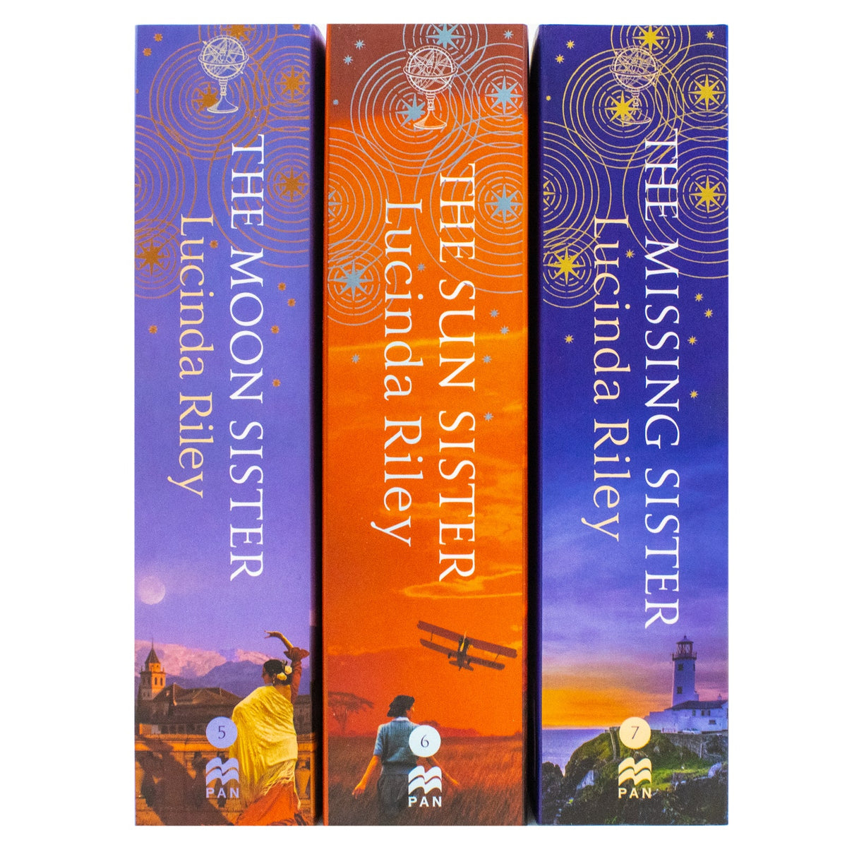 The Seven Sisters Series By Lucinda Riley 3 Books Collection Set (The Moon Sister, The Sun Sister, The Missing Sister) Paperback