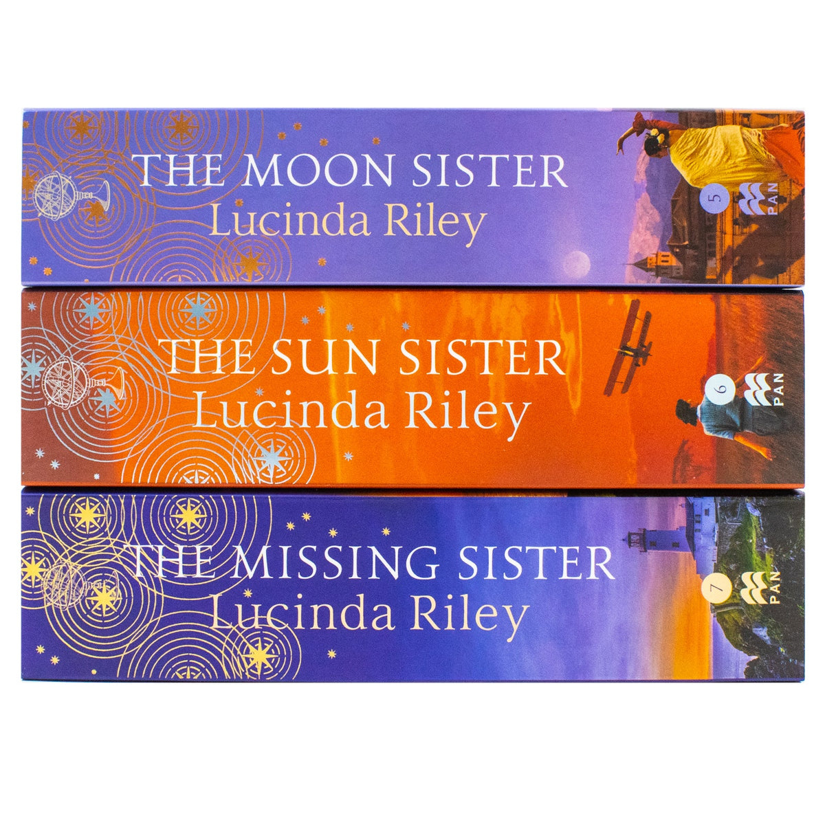The Seven Sisters Series By Lucinda Riley 3 Books Collection Set (The Moon Sister, The Sun Sister, The Missing Sister) Paperback