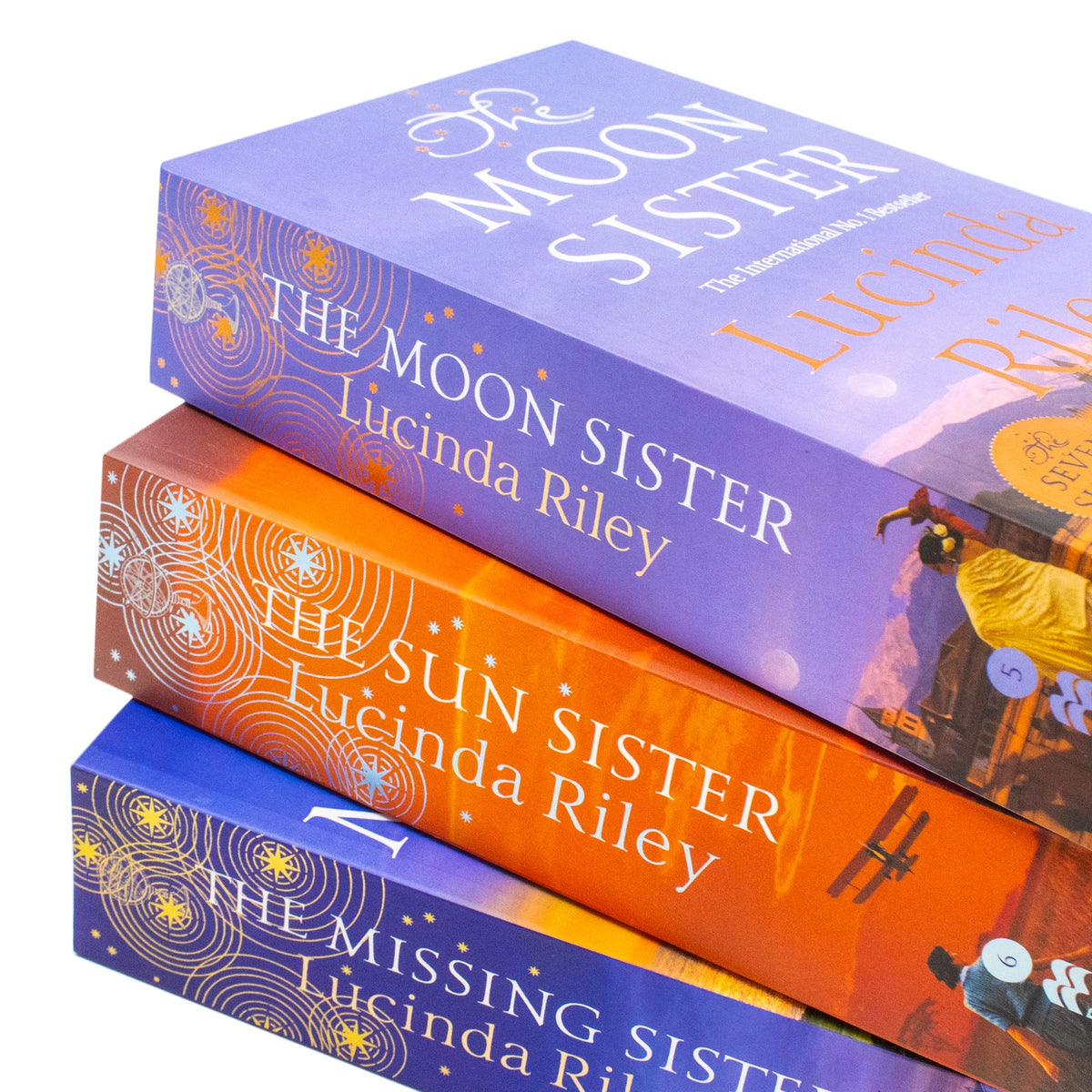 The Seven Sisters Series By Lucinda Riley 3 Books Collection Set (The Moon Sister, The Sun Sister, The Missing Sister) Paperback