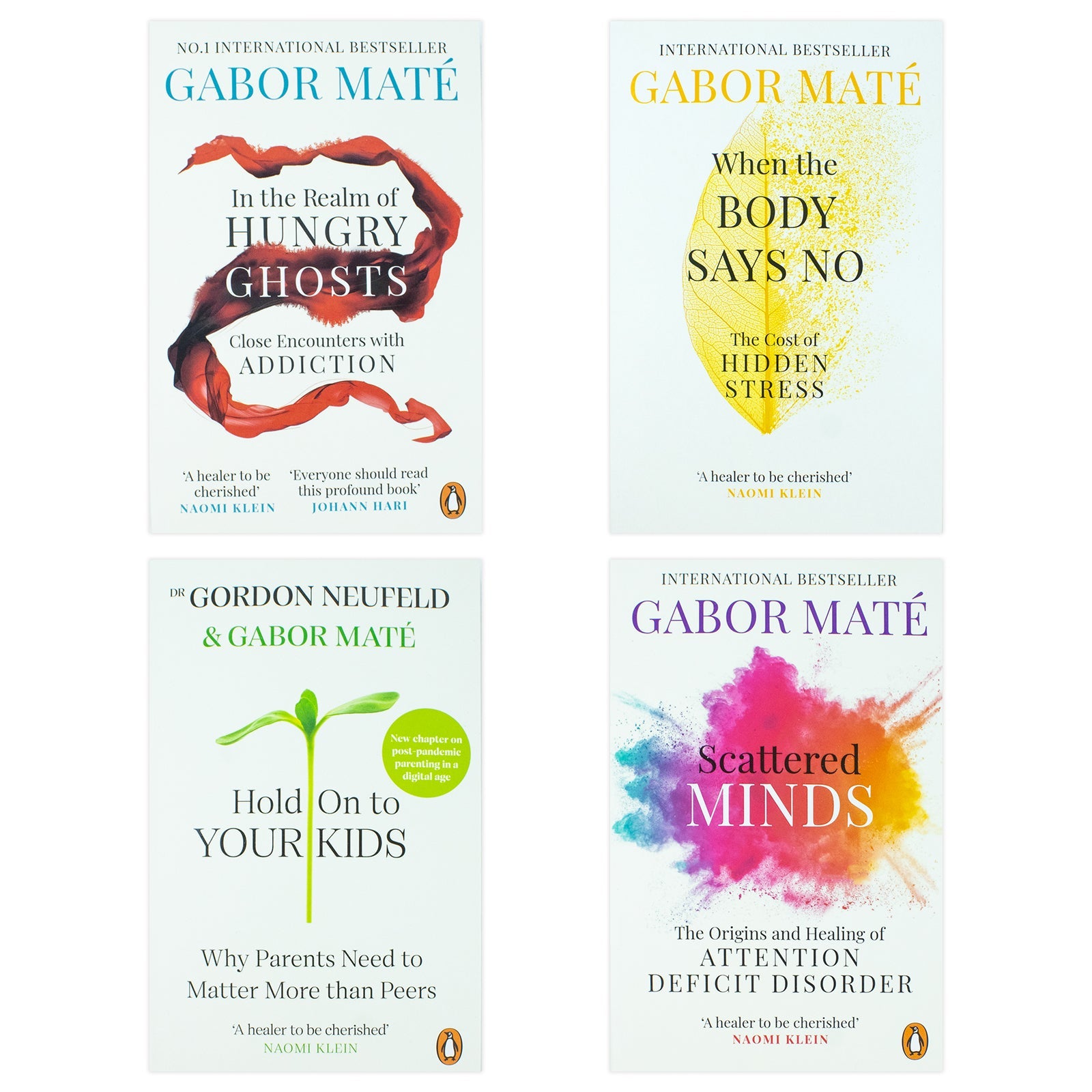 Dr. Gabor Maté 4 Book Collection | Health, Wellness, Parenting & Psychology | Trauma, Mental Health, Addiction & Personal Development Books