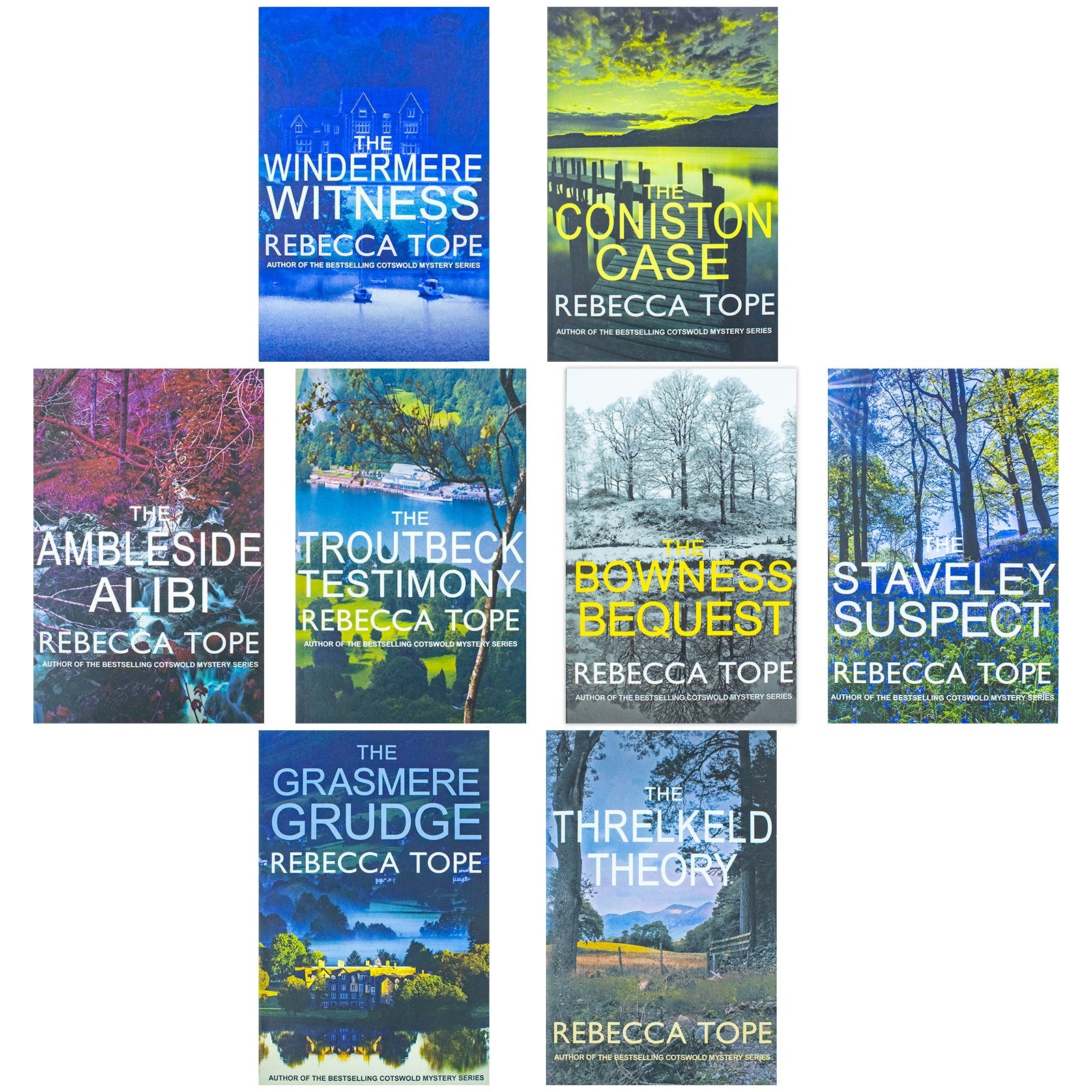 Lake District Mysteries Series Collection 8 Books Set By Rebecca Tope