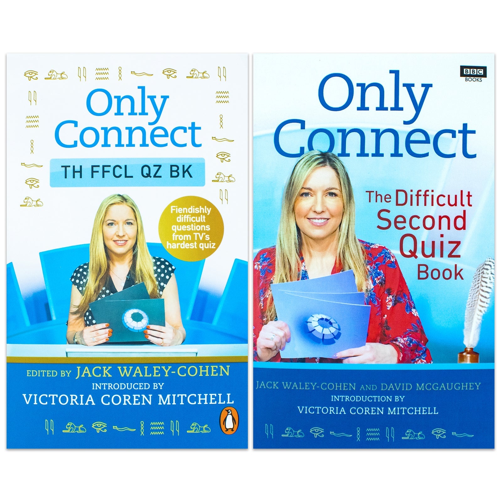Only Connect 2-Book Collection Set by Jack Waley-Cohen | The Official Quiz Book & The Difficult Second Quiz Book | Fun Trivia, Puzzles & Family Games