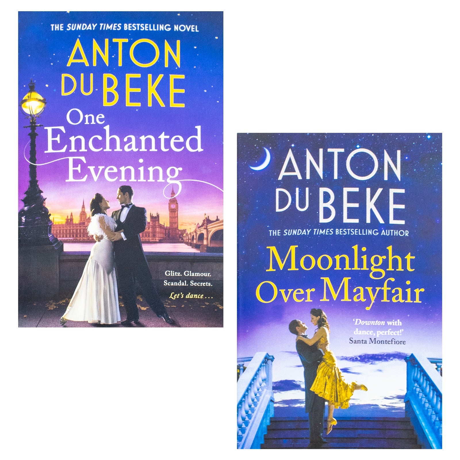 Anton Du Beke 2 Book Set | Romance Fiction Collection | Enchanted Evening & Moonlight Over Mayfair | Love Stories, Literature, Bestseller