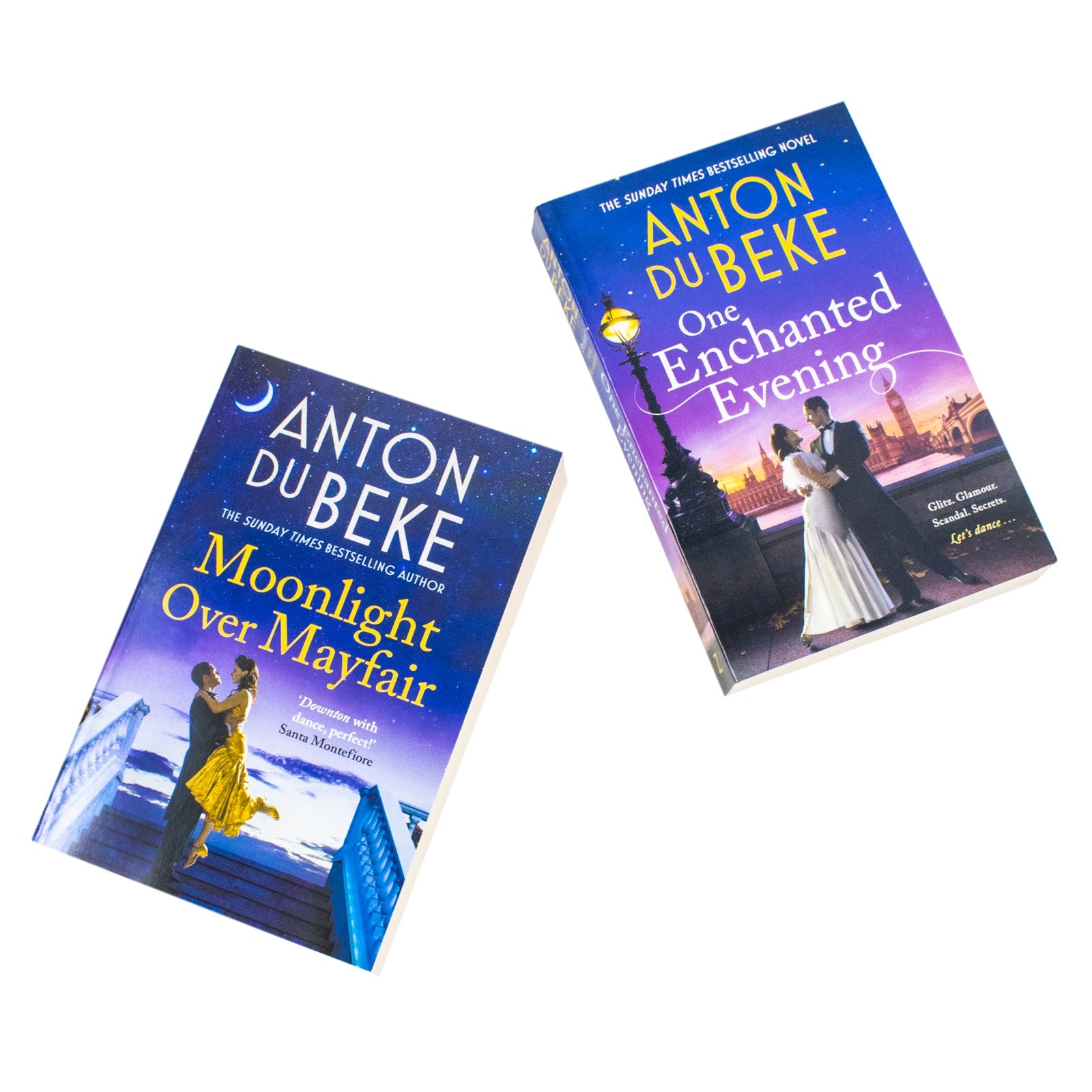 Anton Du Beke 2 Book Set | Romance Fiction Collection | Enchanted Evening & Moonlight Over Mayfair | Love Stories, Literature, Bestseller
