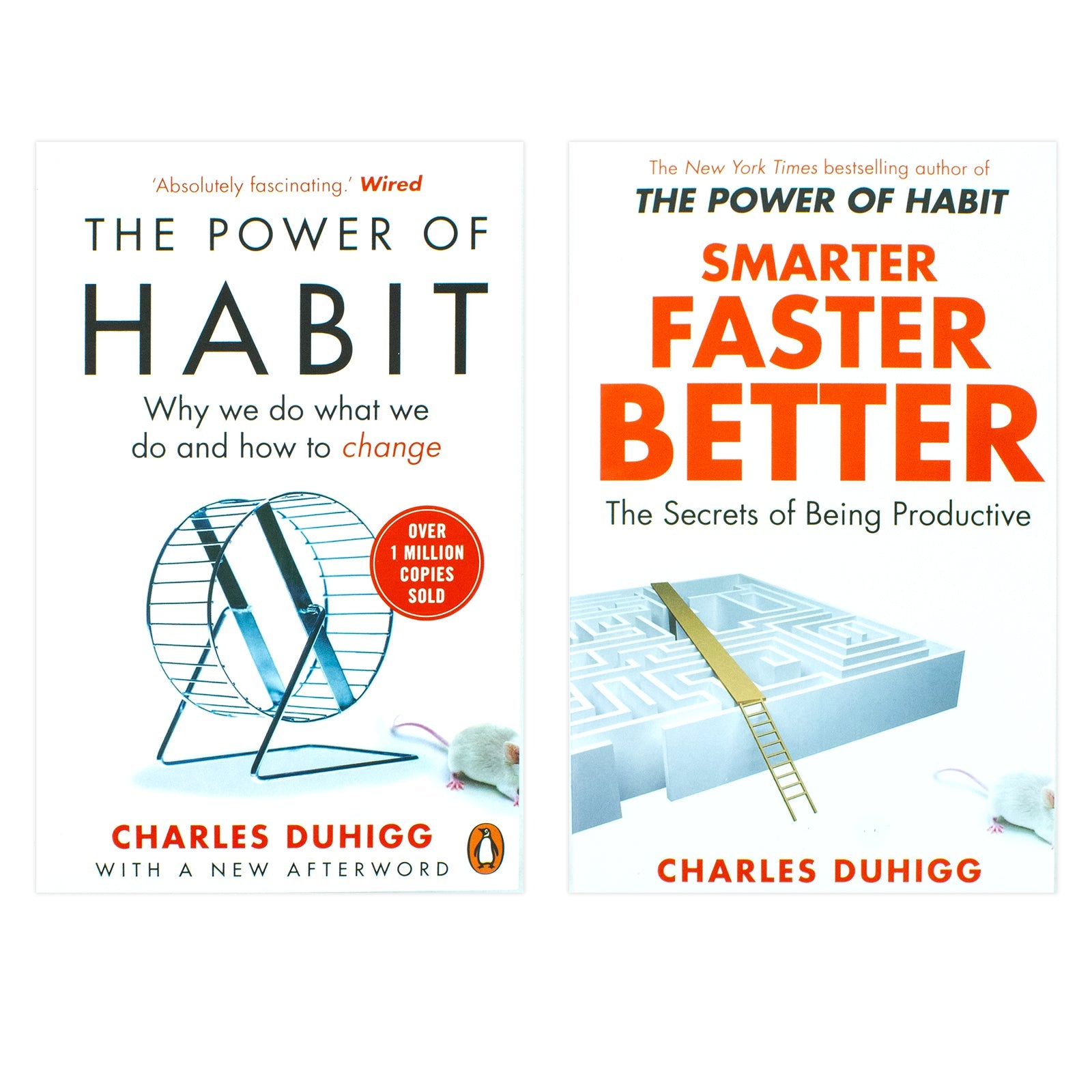 Charles Duhigg Collection 2 Books Set (The Power of Habit, Smarter Faster Better)