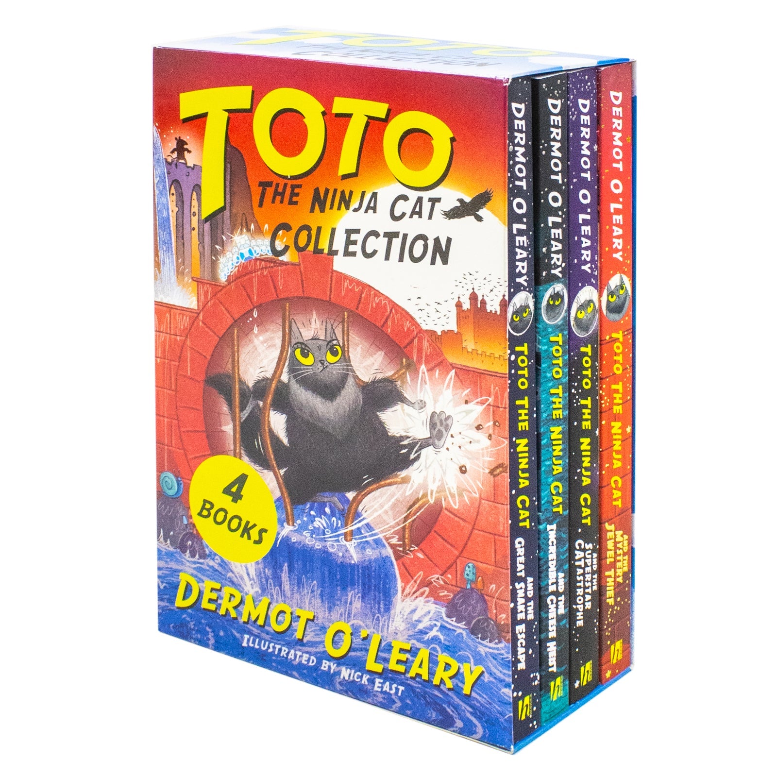 Toto the Ninja Cat Series 4 Books Collection Set By Dermot OLeary