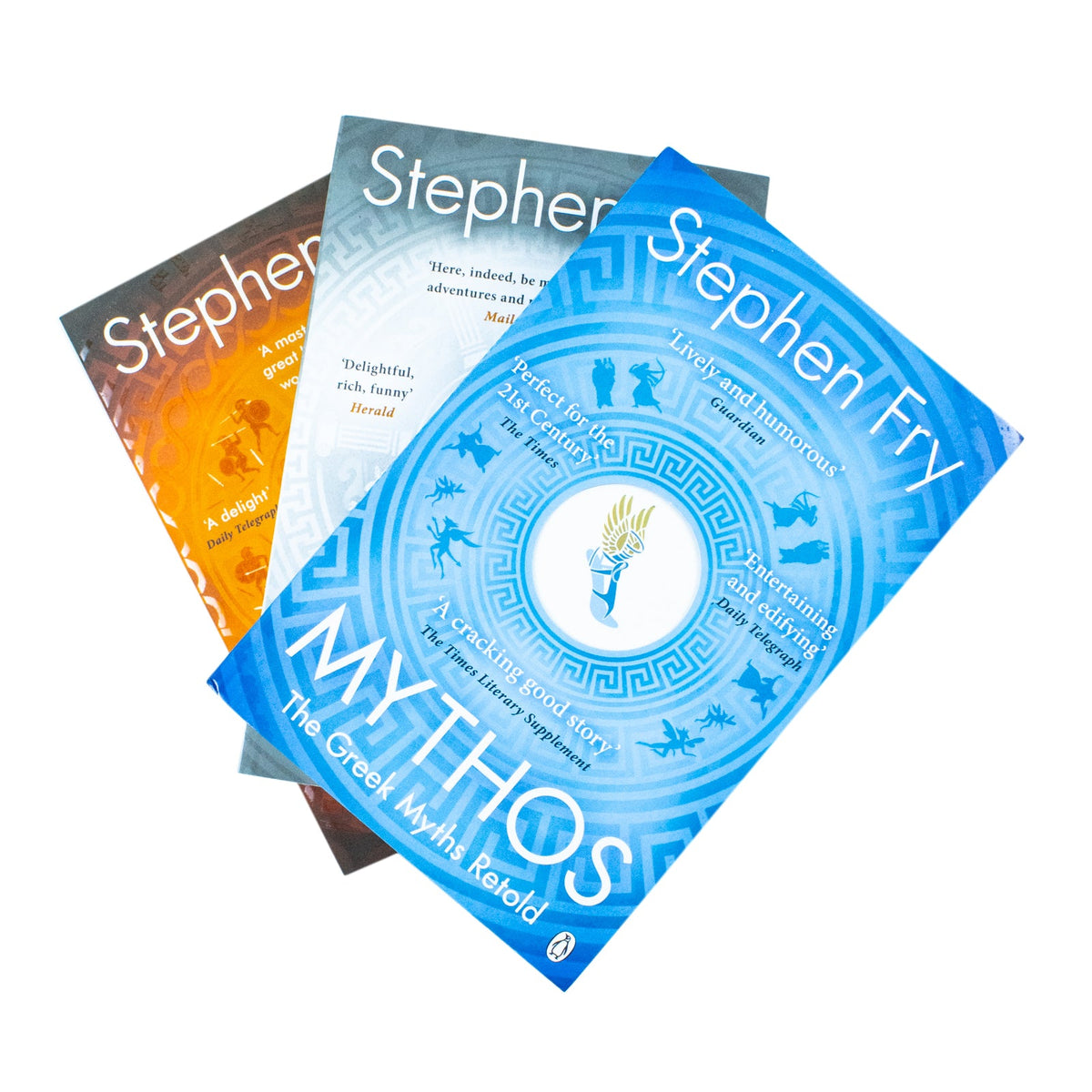Stephen Fry Greek Myths Series Collection – 3-Book Set (Troy, Heroes, Mythos)| Ancient Greece, Mythology, Classic Stories & History| Non-Fiction Books
