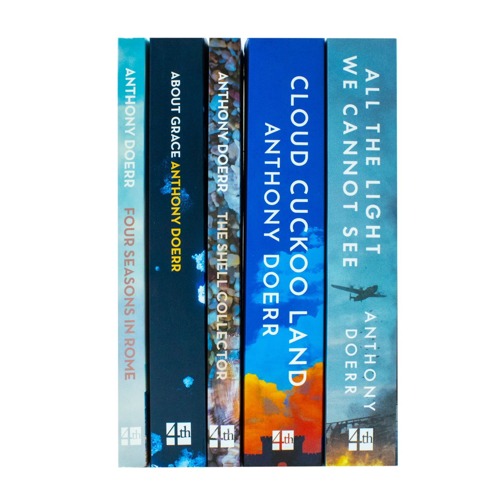 Anthony Doerr Collection 5  Books Set (All The Light We Cannot See, Cloud Cuckoo Land, About Grace, The Shell Collector, Four Seasons In Rome)