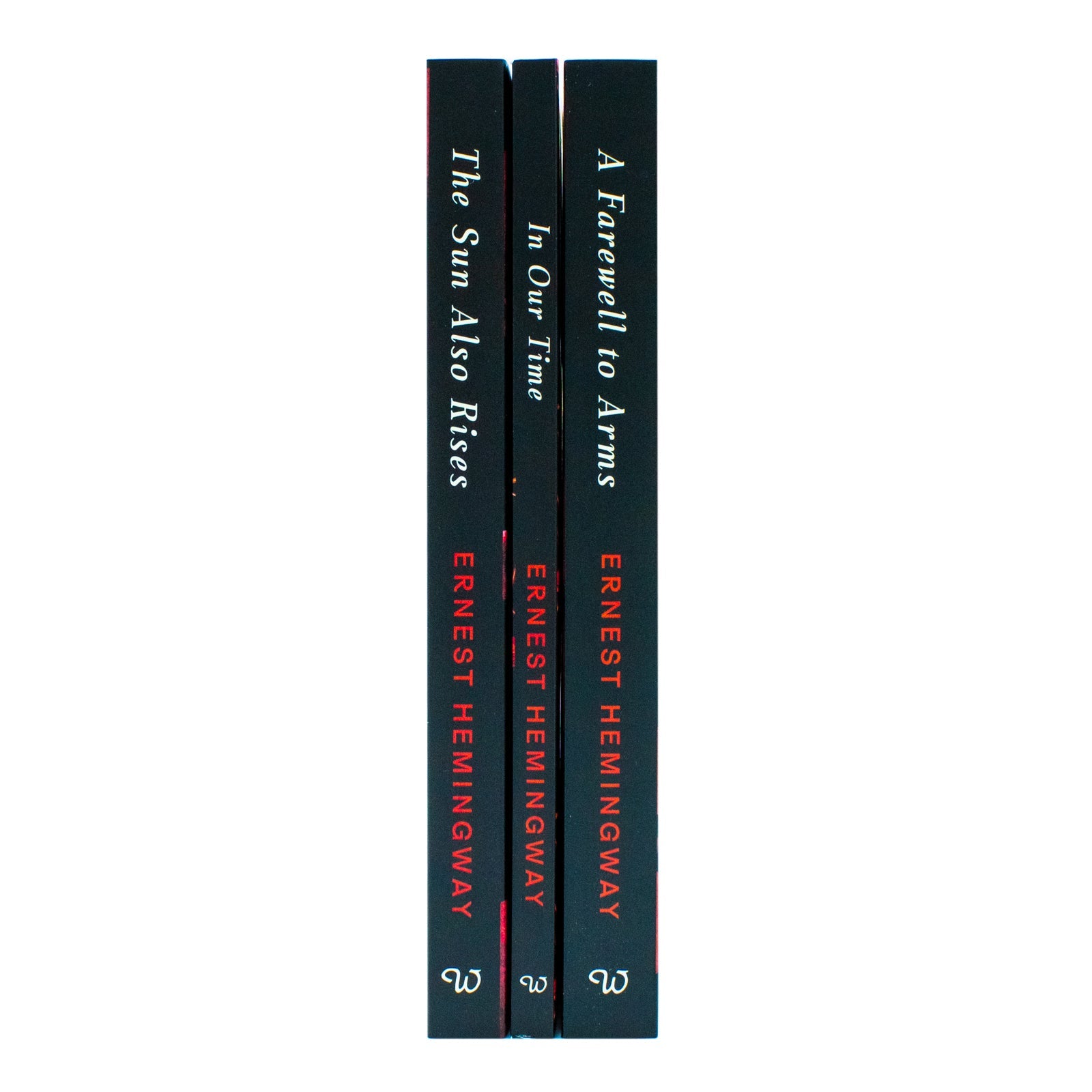 The Selected Work Of Ernest Hemingway 3 Book Collection Set (In Oue Time, The Sun Also Rises, A Farewell To Arms )