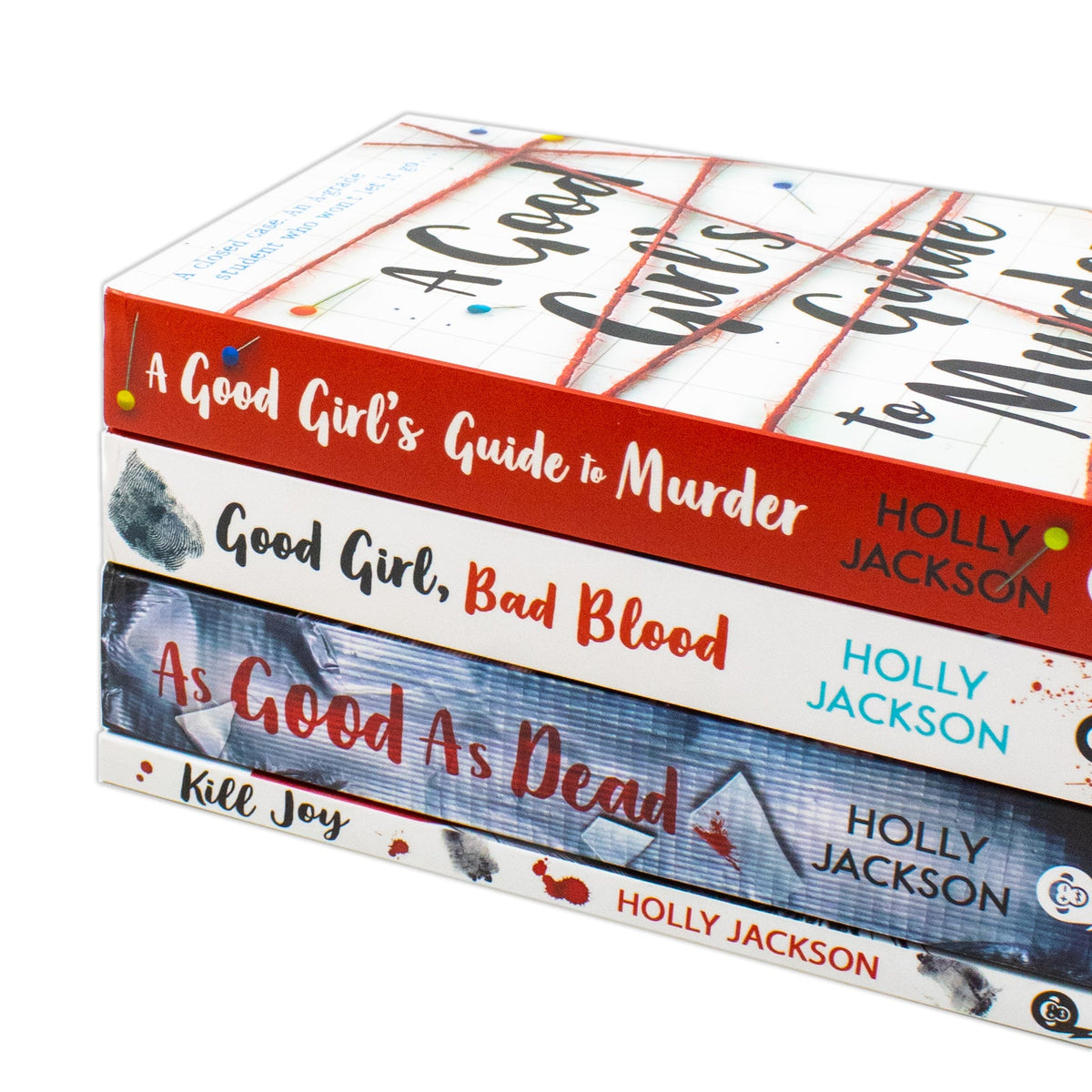 Holly Jackson 4 Book Collection, A Good Girls Guide to Murder, Good Girl Bad Blood, Kill Joy, YA Thriller Series, Teen Reads, Must Read Fiction
