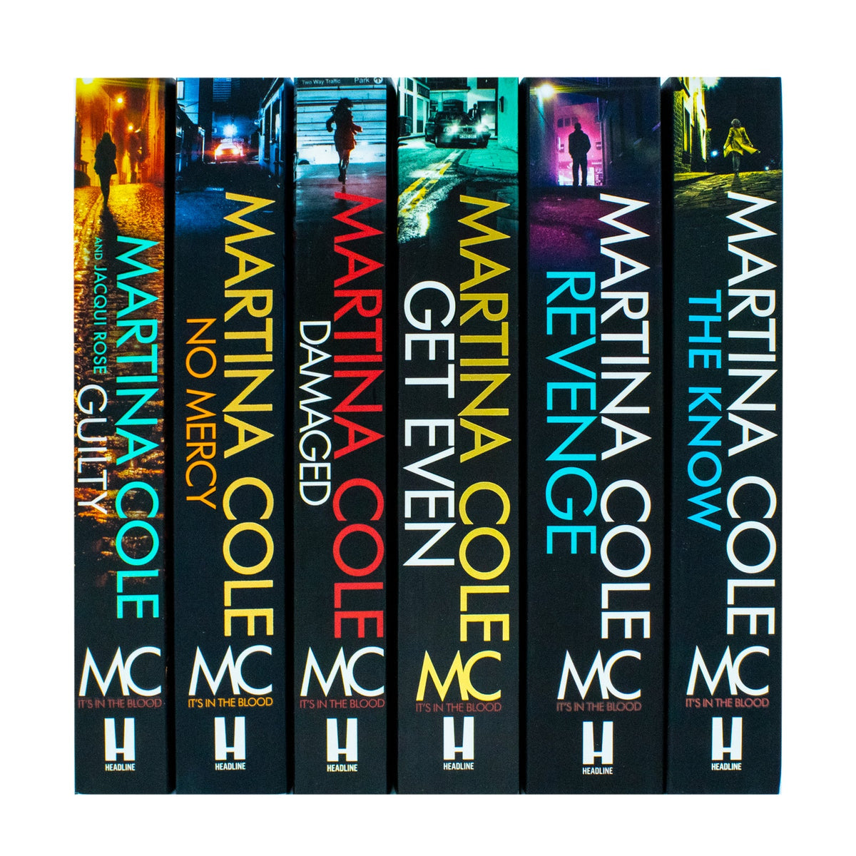 Martina Cole Collection 6 Books Set ( (No Mercy , Guilty, Damaged, Revenge, The know, Get Even)