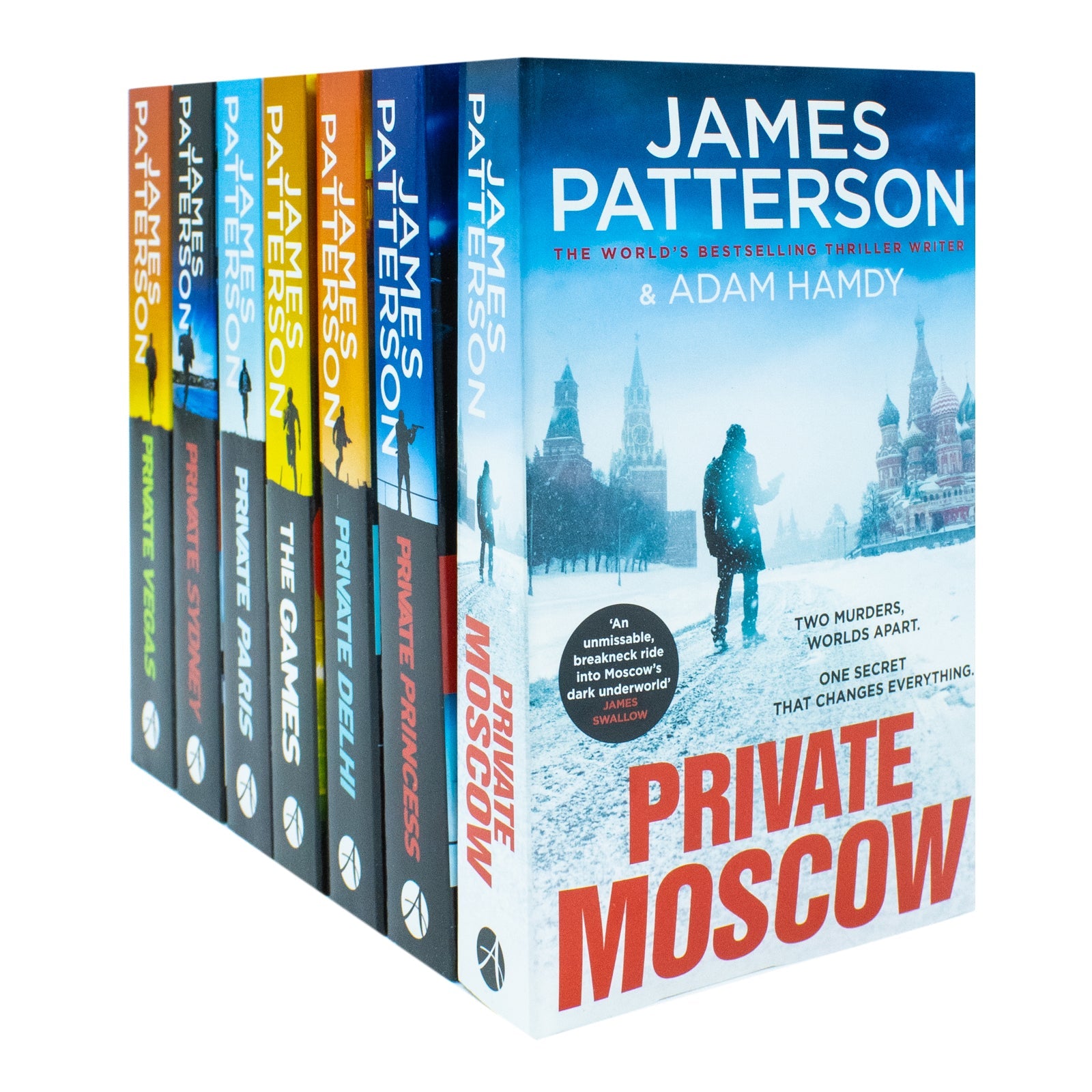 James Patterson Private Series Books 9–15 Collection Set – Thriller Crime Fiction Novels, Private Vegas to Moscow, Bestselling Mystery Books for Adults