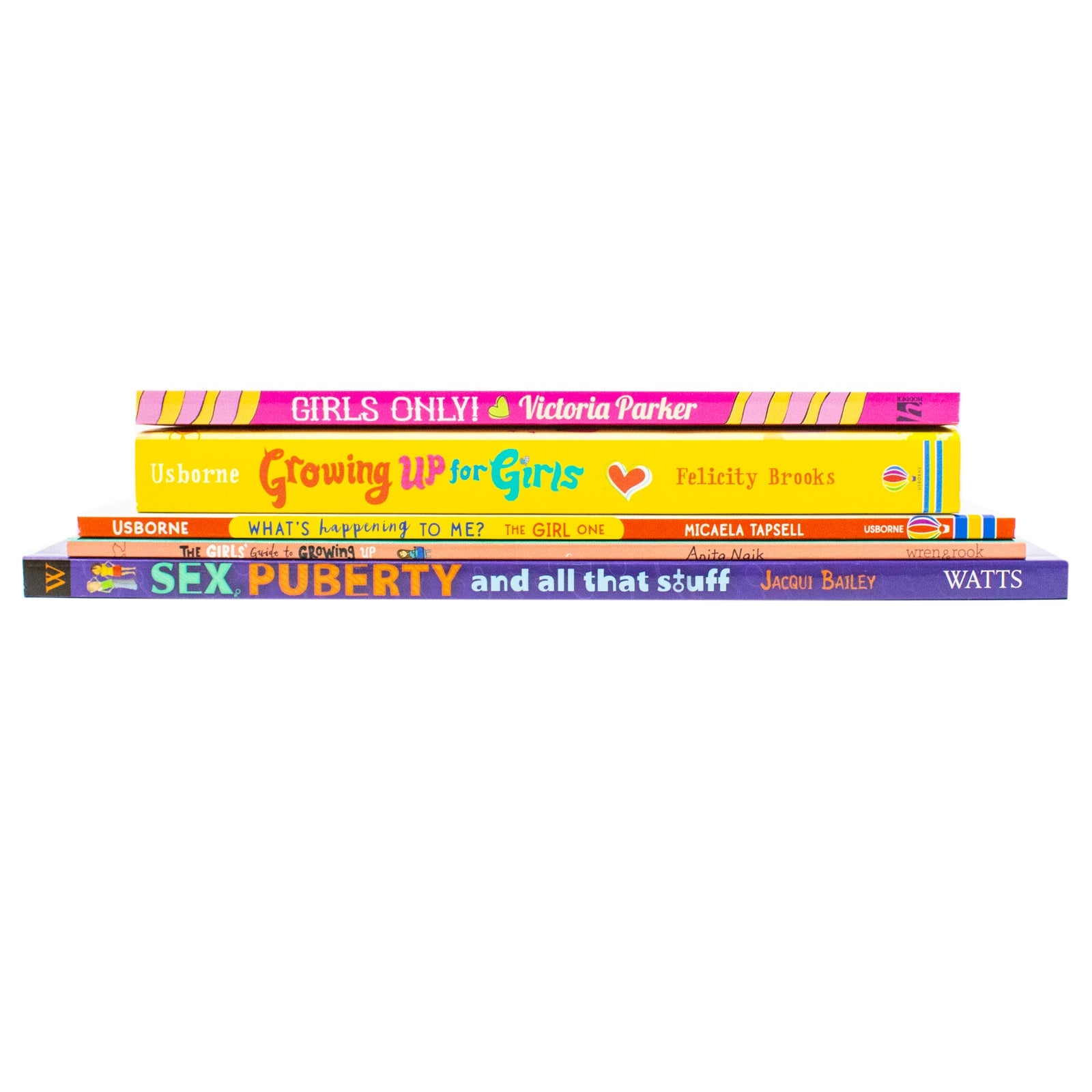 Growing Up For Girls 5 Books Collection Set (The Girls' Guide to Growing Up, Girls Only! All About Periods, Sex, Puberty and All That Stuff, Growing up for Girls and What's Happening To Me? The Girl One)