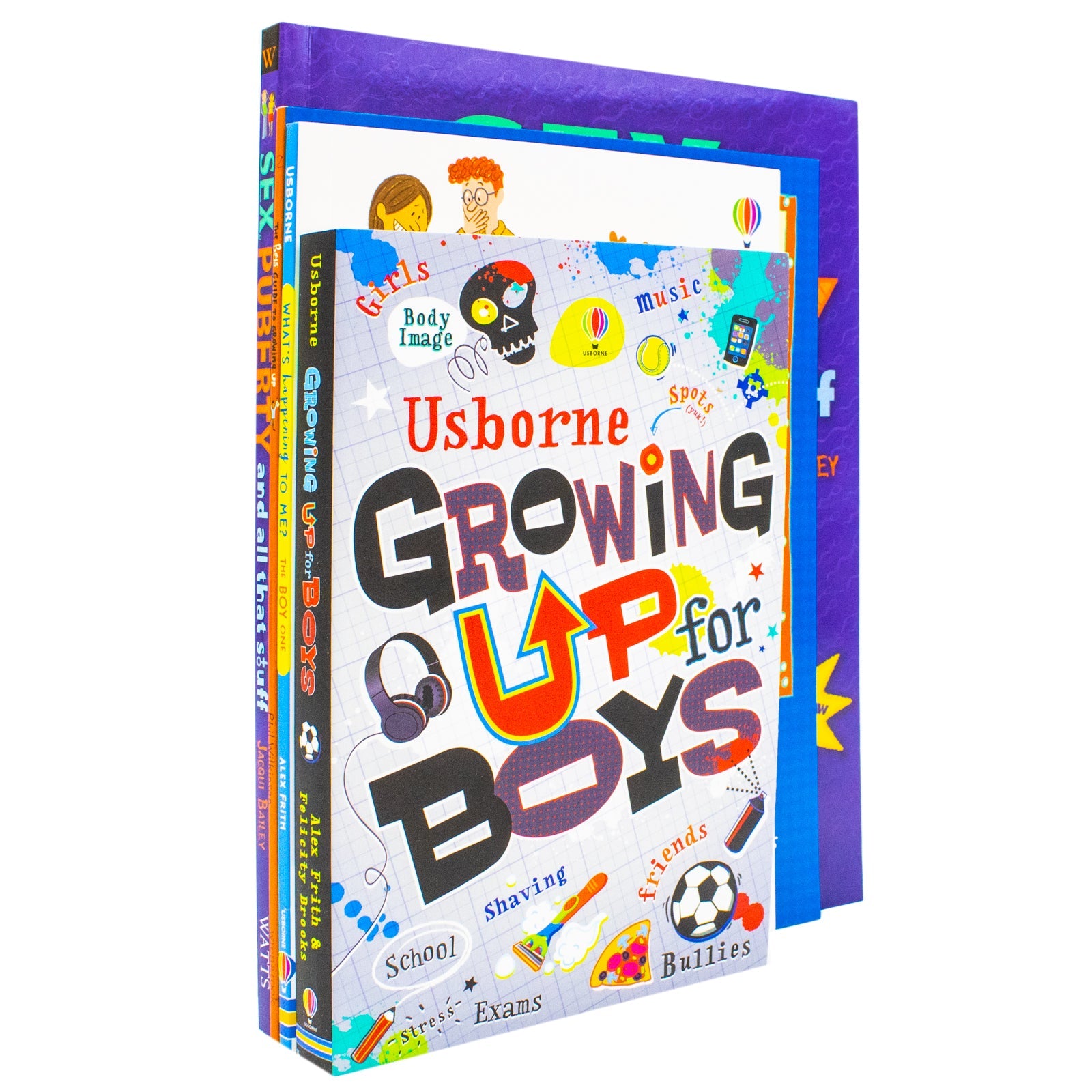 Growing Up For Boys 4 Books Collection Set (The Boys' Guide to Growing Up, Sex, Puberty and All That Stuff, Growing Up for Boys and Whats Happening to Me?)