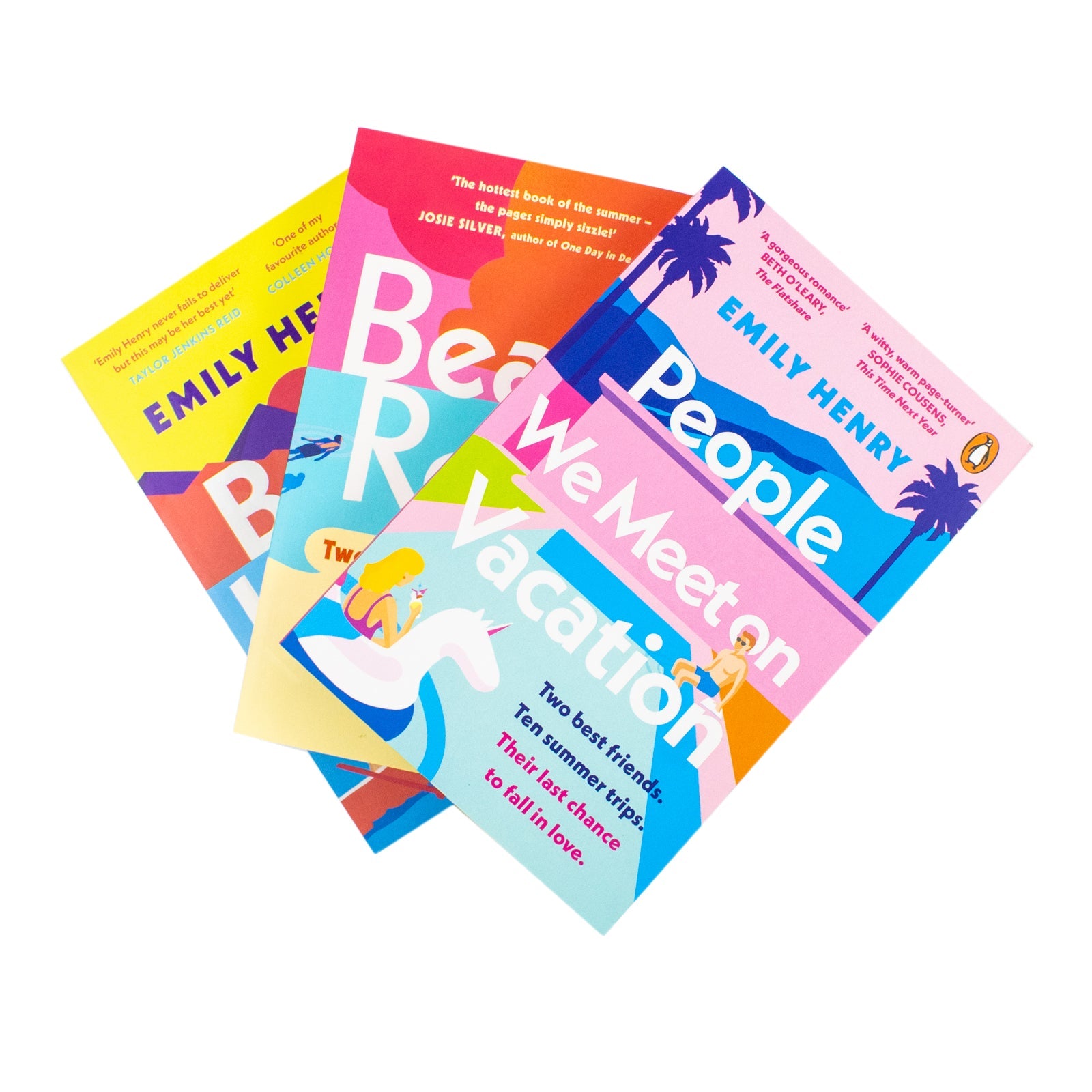 Emily Henry Collection 3 Books Set (Book Lovers, Beach Read, People We Meet on Vacation)