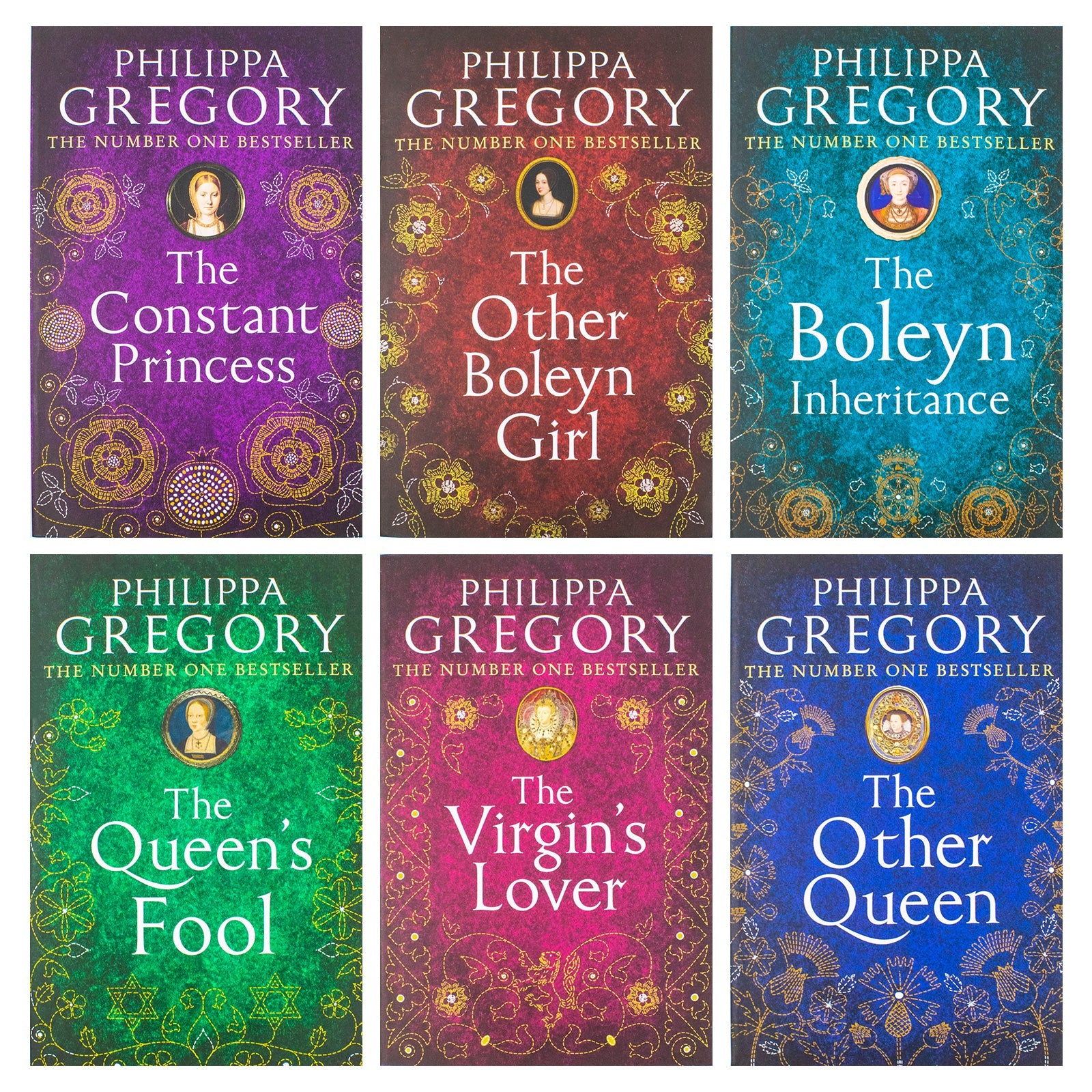 Philippa Gregory Cousins War, Tudor Court and Wildacre Trilogy Collection 15 Books Set (White Queen, Red Queen, Lady of the Rivers, Kingmaker's Daughter, The Virgins Lover, Wideacre, Meridon and More)