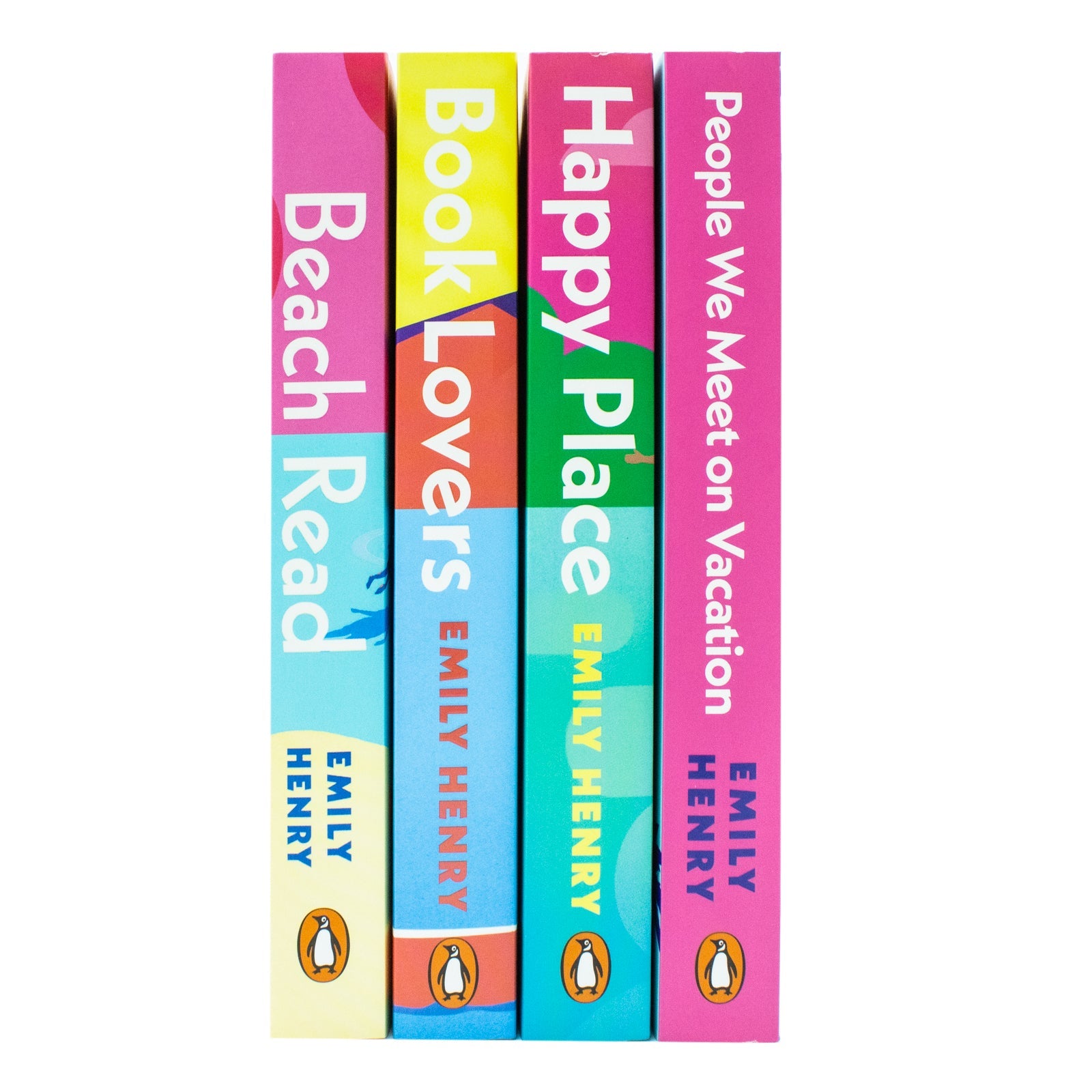 Emily Henry 4 Book collection (People We Meet On Vacation,Happy Place,Book Lovers,Beach Read)