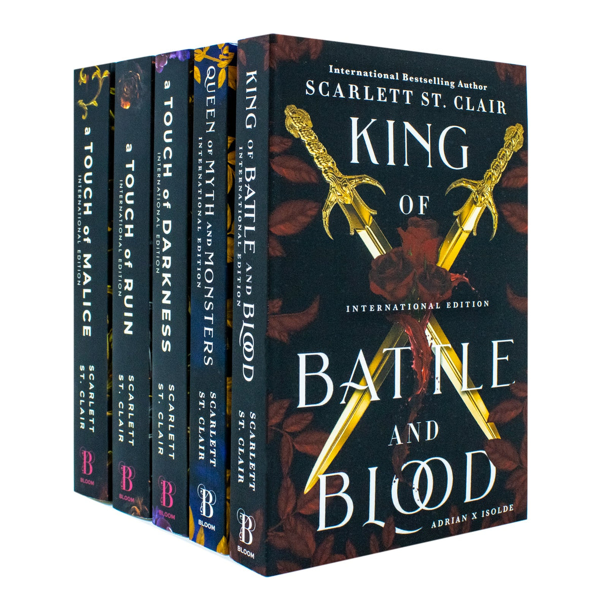 Scarlett St Clair Hades X Persephone & Adrian X Isolde Series Collection 5 Books Set (A Touch of Darkness, A Touch of Ruin, A Touch of Malice, King of Battle and Blood & Queen of Myth and Monsters)