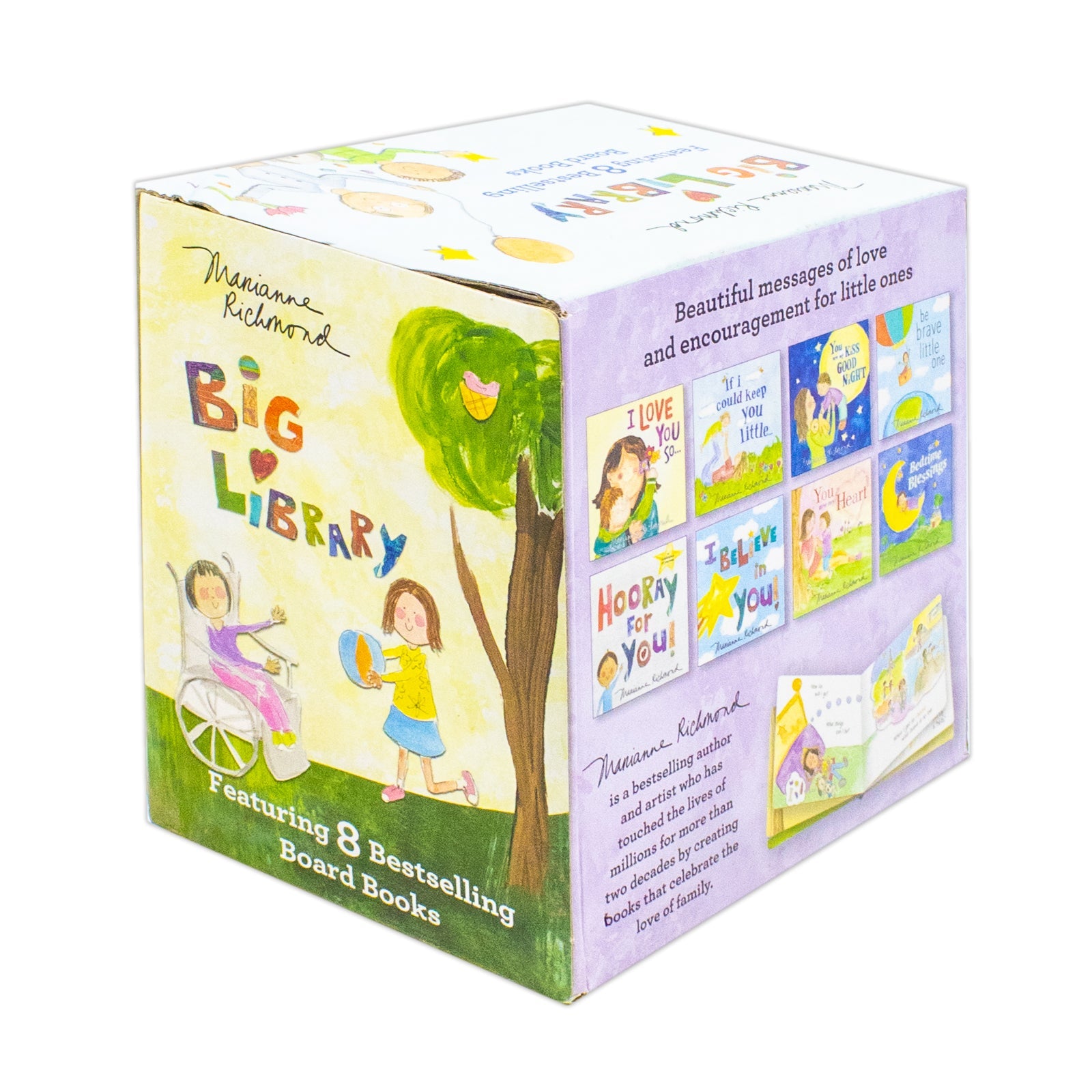Big Library Board Books by Marianne Richmond - 8 Books Collection Box Set (I Love You So,If I Could Keep You Little, You Are My Kiss Good Night,Be Brave Little One,Hooray For You,I Believe In You and More)