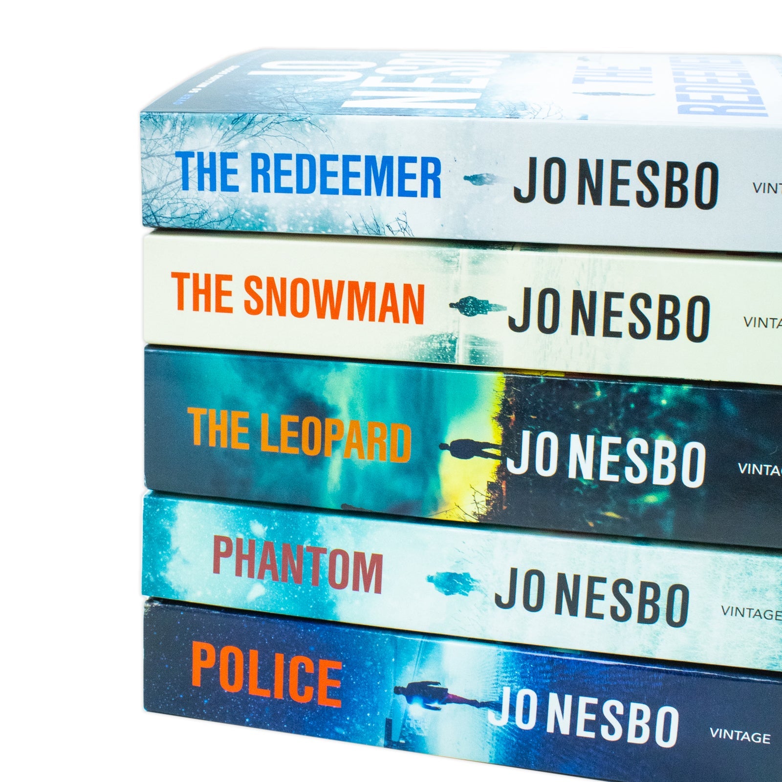 Harry Hole Series 6-10 Collection 5 Books Set By Jo Nesbo (The Redeemer, The Snowman, The Leopard, Phantom and Police)