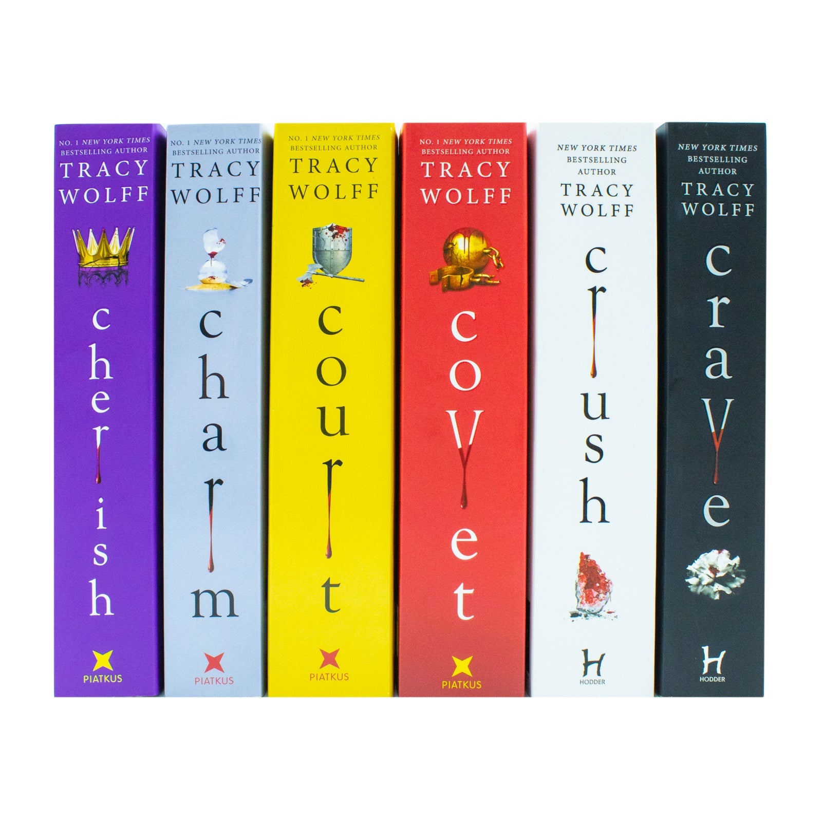 Crave Series 6 Books Collection Set by Tracy Wolff | Fantasy Romance Vampire Book Set for Ages 12+ (Crave, Crush, Covet, Court, Charm & Cherish)