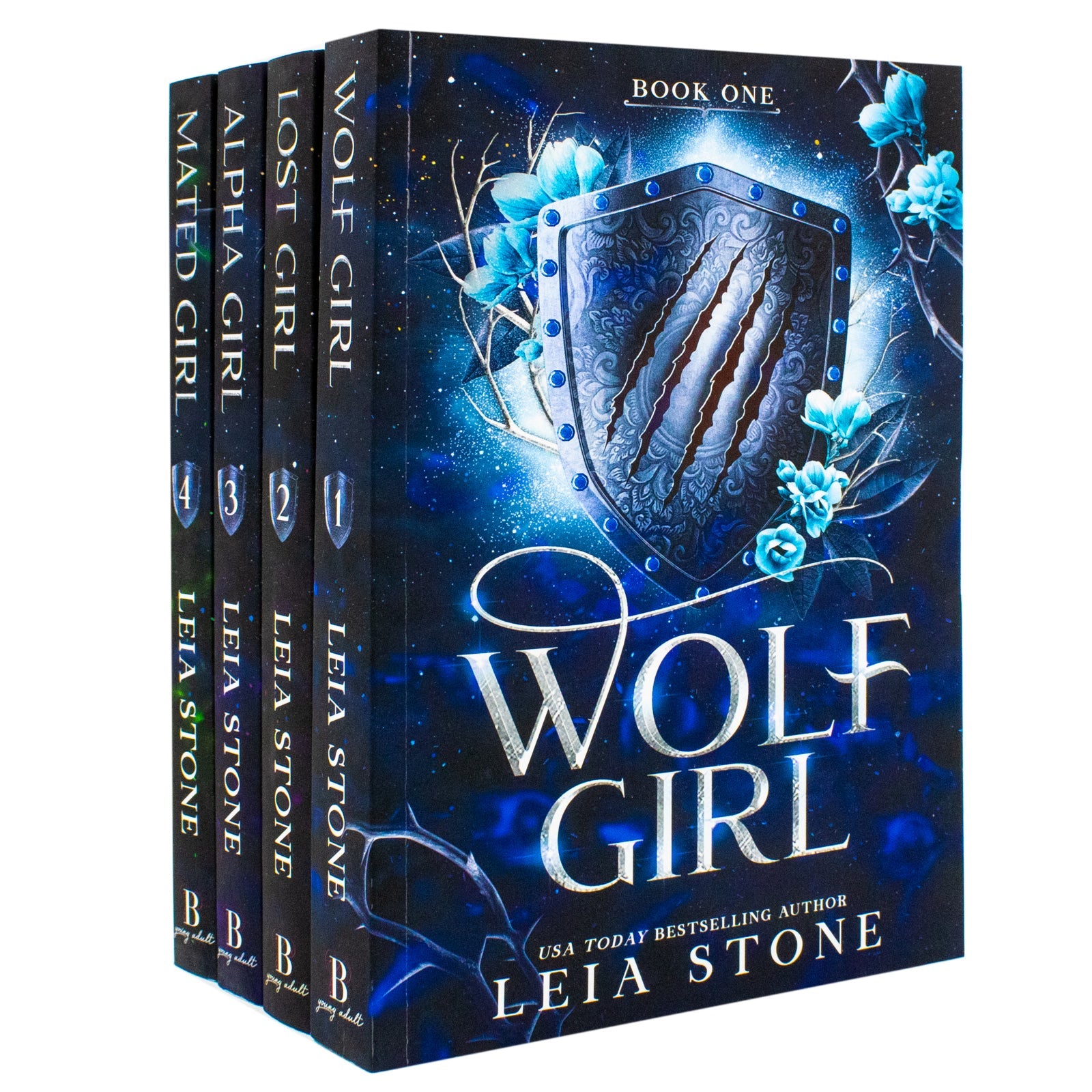 Wolf Girl Series 4 Books Collection Set By Leia Stone (Wolf Girl, Lost Girl, Alpha Girl and Mated Girl)