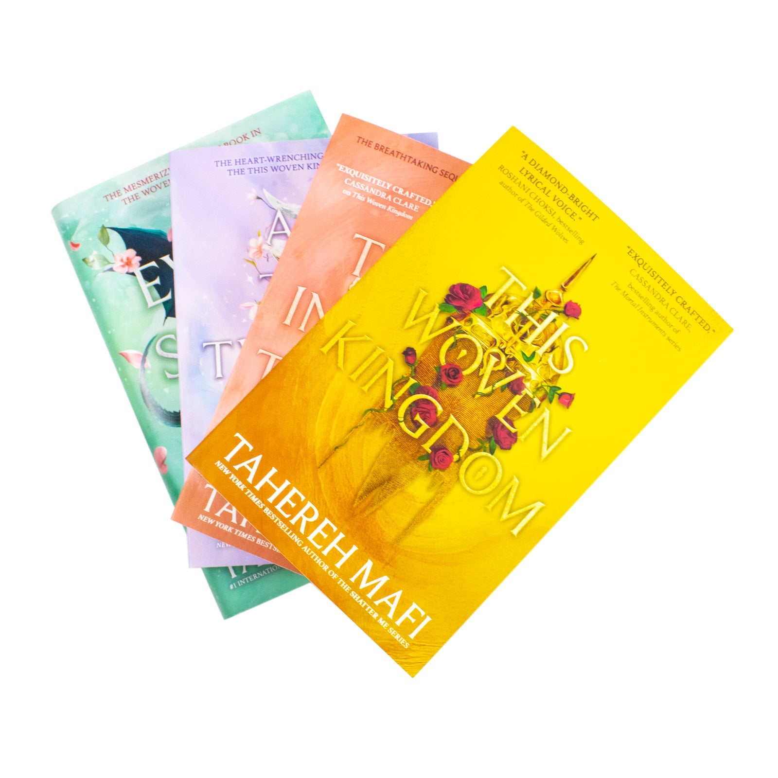 This Woven Kingdom Series 4 Books Collection Set By Tahereh Mafi (This Woven Kingdom, These Infinite Threads, All This Twisted Glory and Every Spiral of Fate)