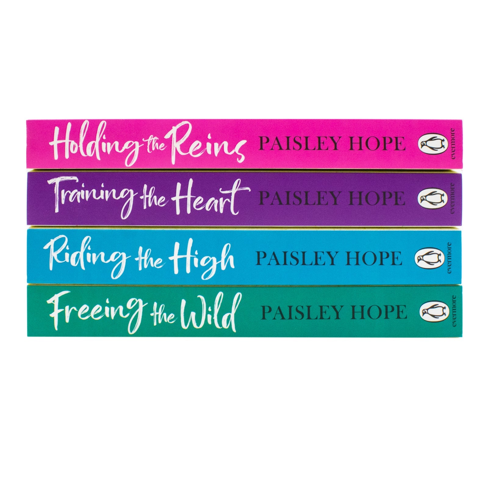 Silver Pines Ranch Series 1-4 Books Collection Set By Paisley Hope | Paperback (Holding the Reins, Training the Heart, Riding the High and Freeing the Wild)