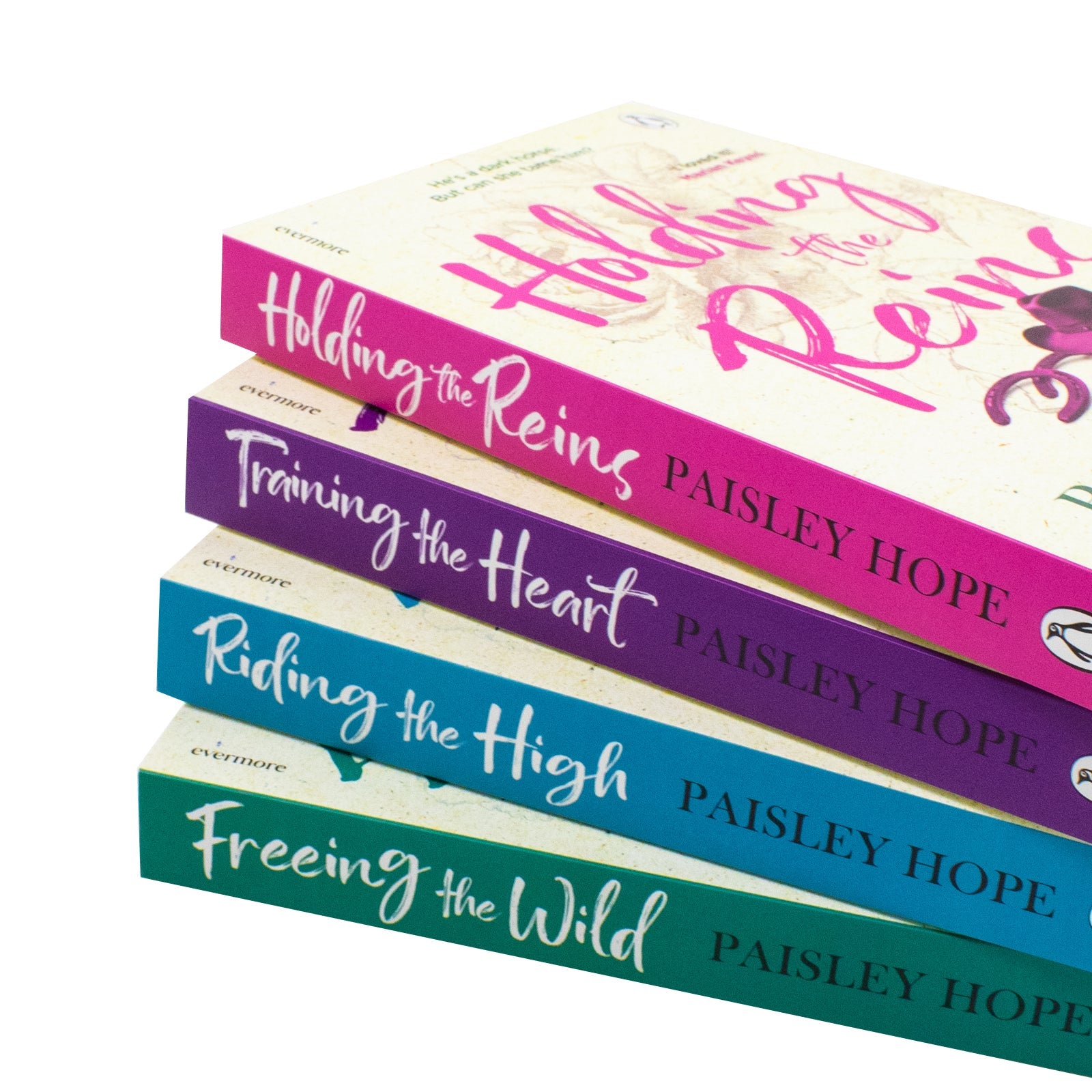 Silver Pines Ranch Series 1-4 Books Collection Set By Paisley Hope | Paperback (Holding the Reins, Training the Heart, Riding the High and Freeing the Wild)