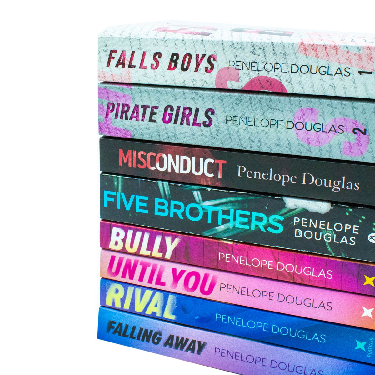 Penelope Douglas Collection 8 Books Set (Until You, Falling Away, Rival, Bully, Five Brothers, Misconduct, Pirate Girls and Falls Boys)