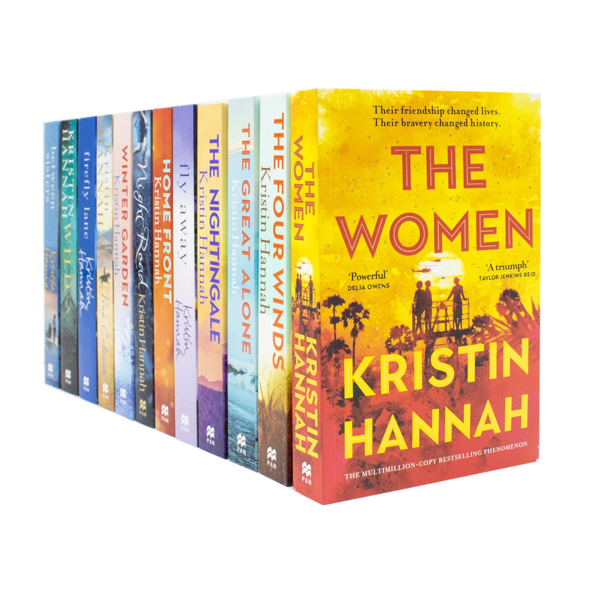 Kristin Hannah Collection 12 Books Set (Home Front, The Great Alone, The Four Winds, Wild, Firefly Lane, Fly Away, Nightingale, True Colours, Between Sisters, Night Road, Winter Garden and The Women) | Paperback