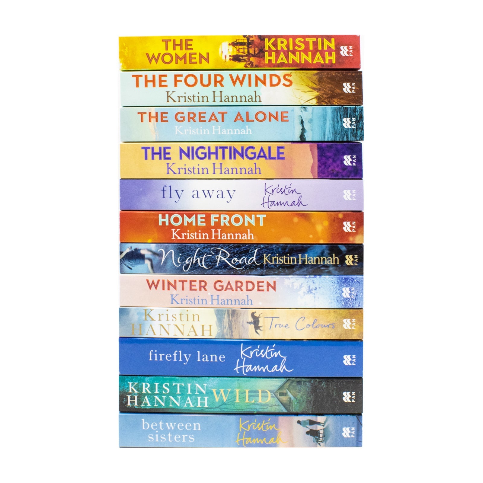 Kristin Hannah Collection 12 Books Set (Home Front, The Great Alone, The Four Winds, Wild, Firefly Lane, Fly Away, Nightingale, True Colours, Between Sisters, Night Road, Winter Garden and The Women) | Paperback
